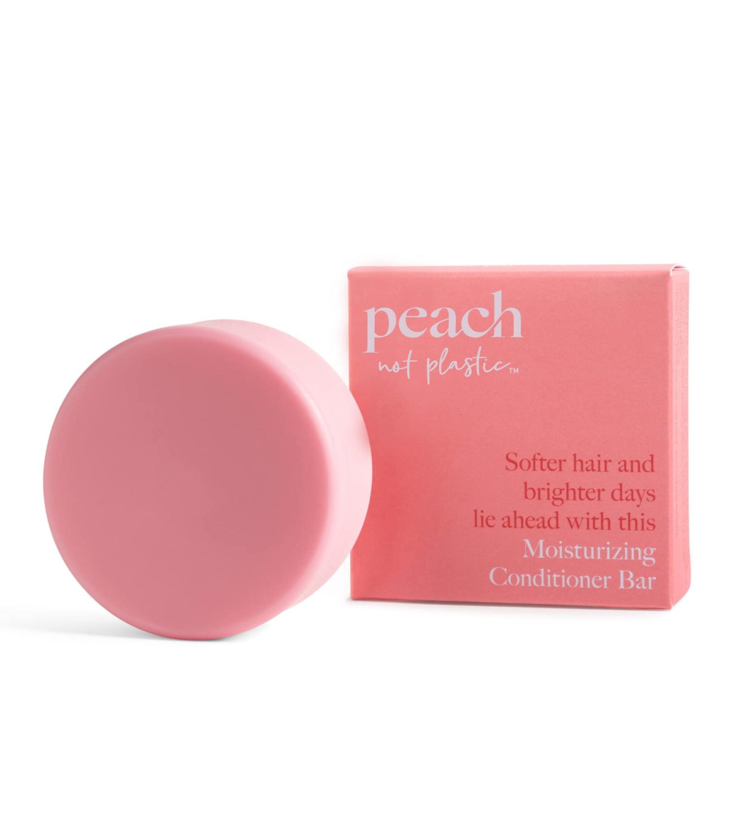 Peach not Plastic Conditioner Bar - Moisturizing for Dry, Damaged Hair | Silky Soft, Plant Based Formula | Vegan & Eco Friendly - 2.82oz - Buy Online on GoSupps.com