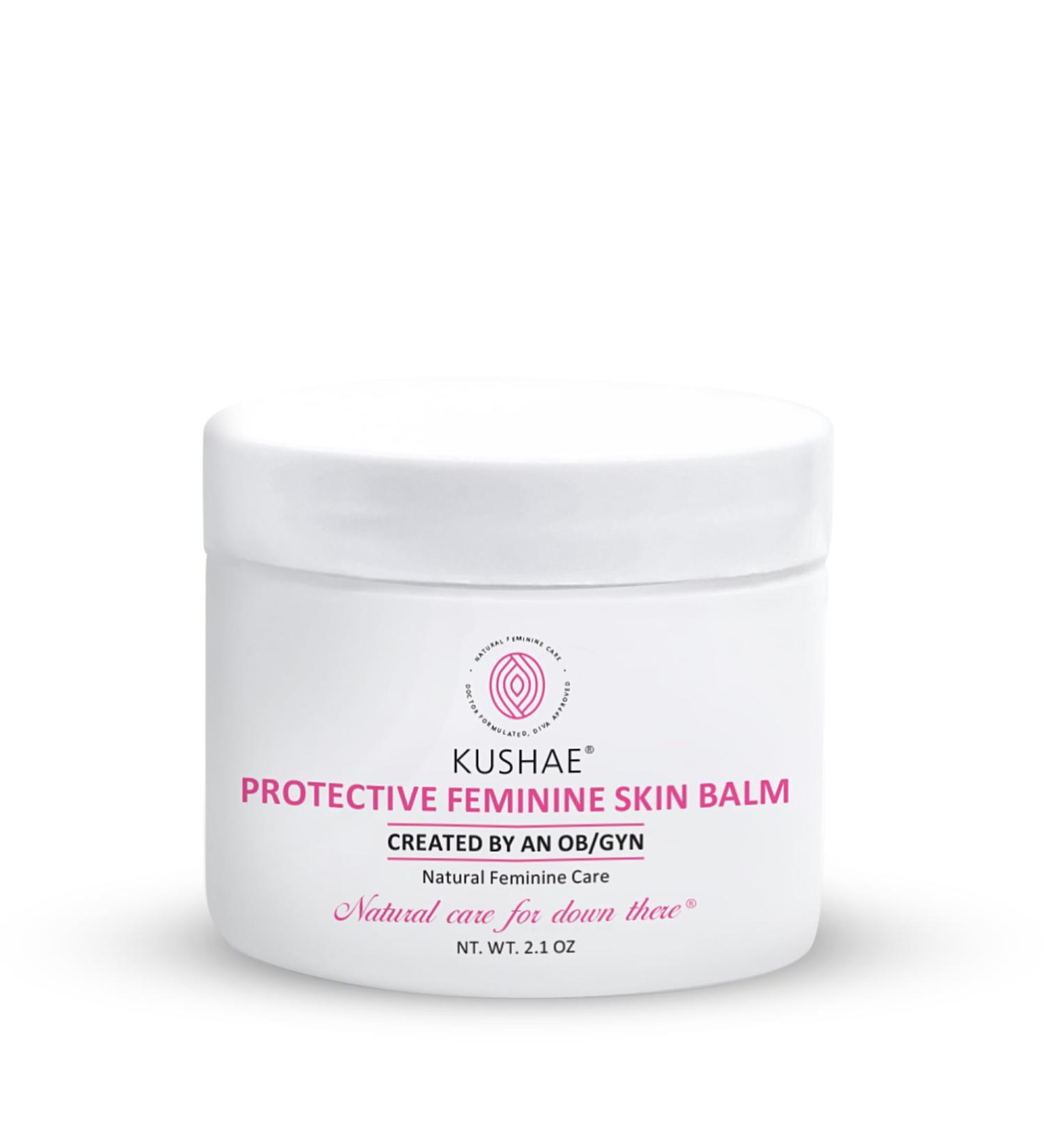 Kushae Protective Feminine Skin Balm | Fragrance-Free Vulva Moisturizer for Dryness & Menopausal Care | 2.1 oz - Buy Online on GoSupps.com