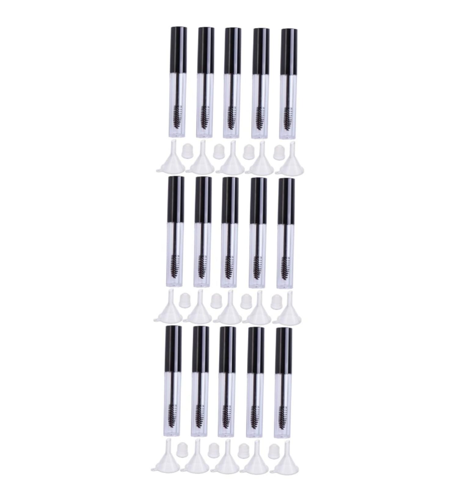 OHPHCALL 15 Pcs Eyelash Brush Tube Funnel Empty Tube with Inner Plug Empty Eyelash Serum Tube Black Lid 1 g (Pack of 1) Blackx3pcs - Buy Online on GoSupps.com