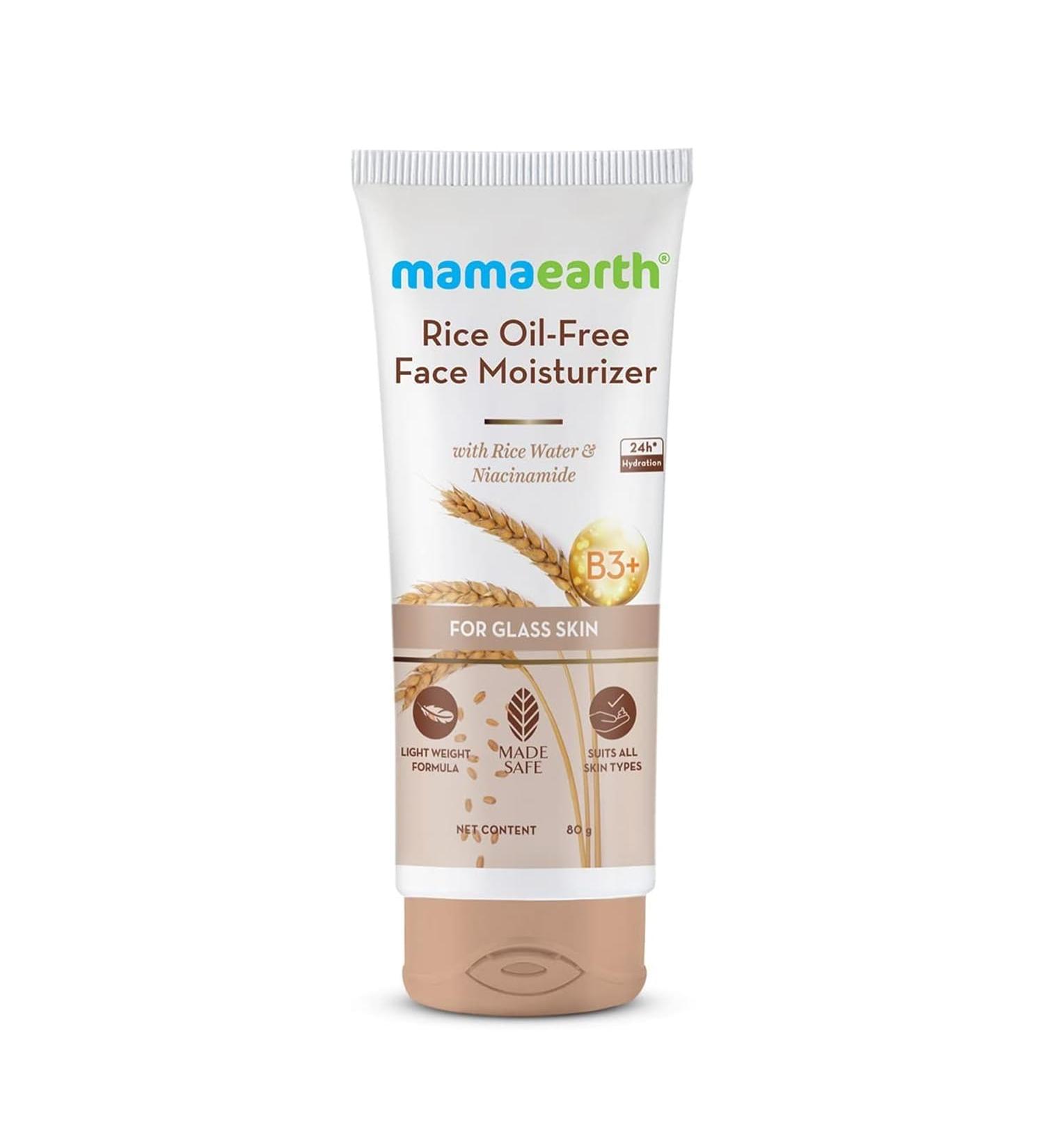 MAMAEARTH Rice Water Oil Free Face Moisturizer | 2.82 Oz/80g - Buy Online on GoSupps.com
