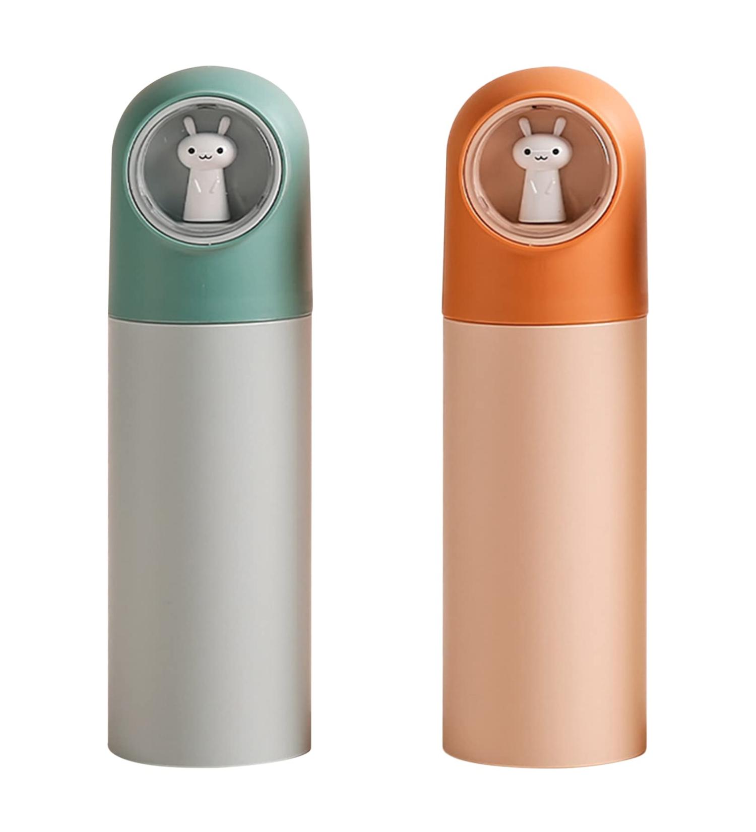 Jadin Toothbrush Set for Kids - 2-Piece Portable Cartoon Travel Case Orange & Green - Ideal for School Hiking & Camping - Buy Online on GoSupps.com