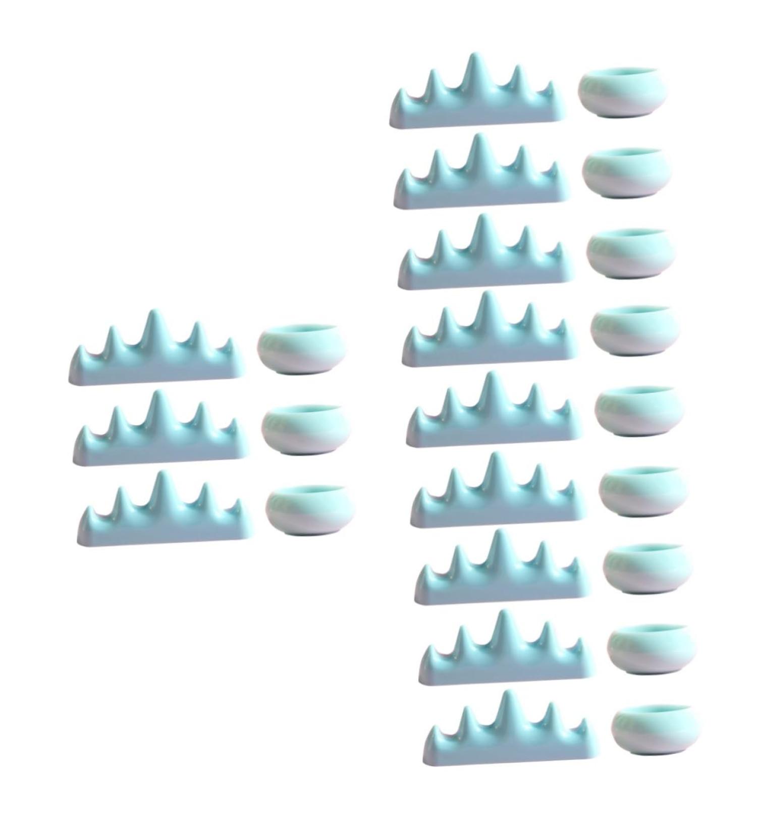 minkissy 4 Sets Nail Art Brush Cup Nail Soak off Bowl Chinese Bask Plastic Sponge Manicure - Buy Online on GoSupps.com