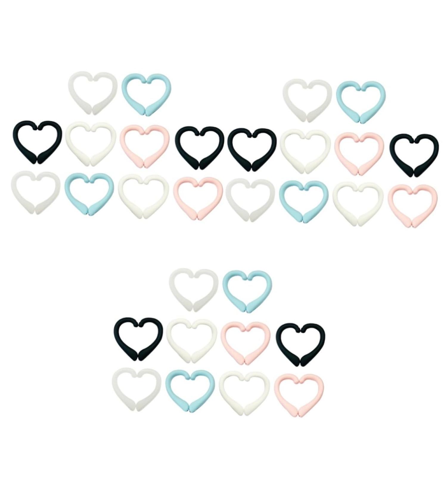 Housoutil 20 Pair Mask Ears Hooks - Silicone Ear Protection Mask Hanging Accessories (3 Colors) - International Shipping Available - Buy Online on GoSupps.com