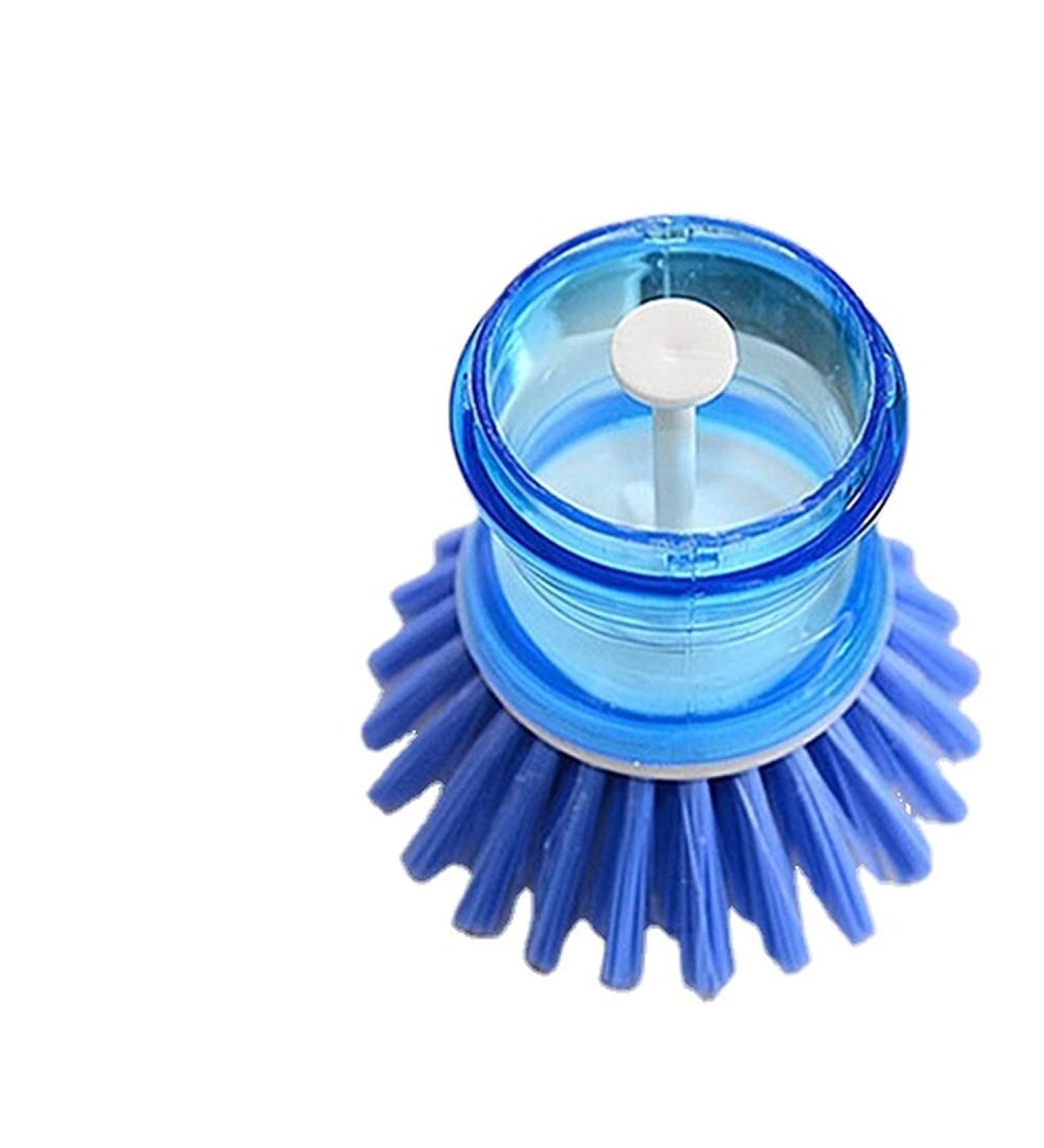 Home Kitchen Washing Tool Plastic Pot Pan Dish Bowl Cleaning Brush Scrubber Blue Nice and Deft - Buy Online on GoSupps.com