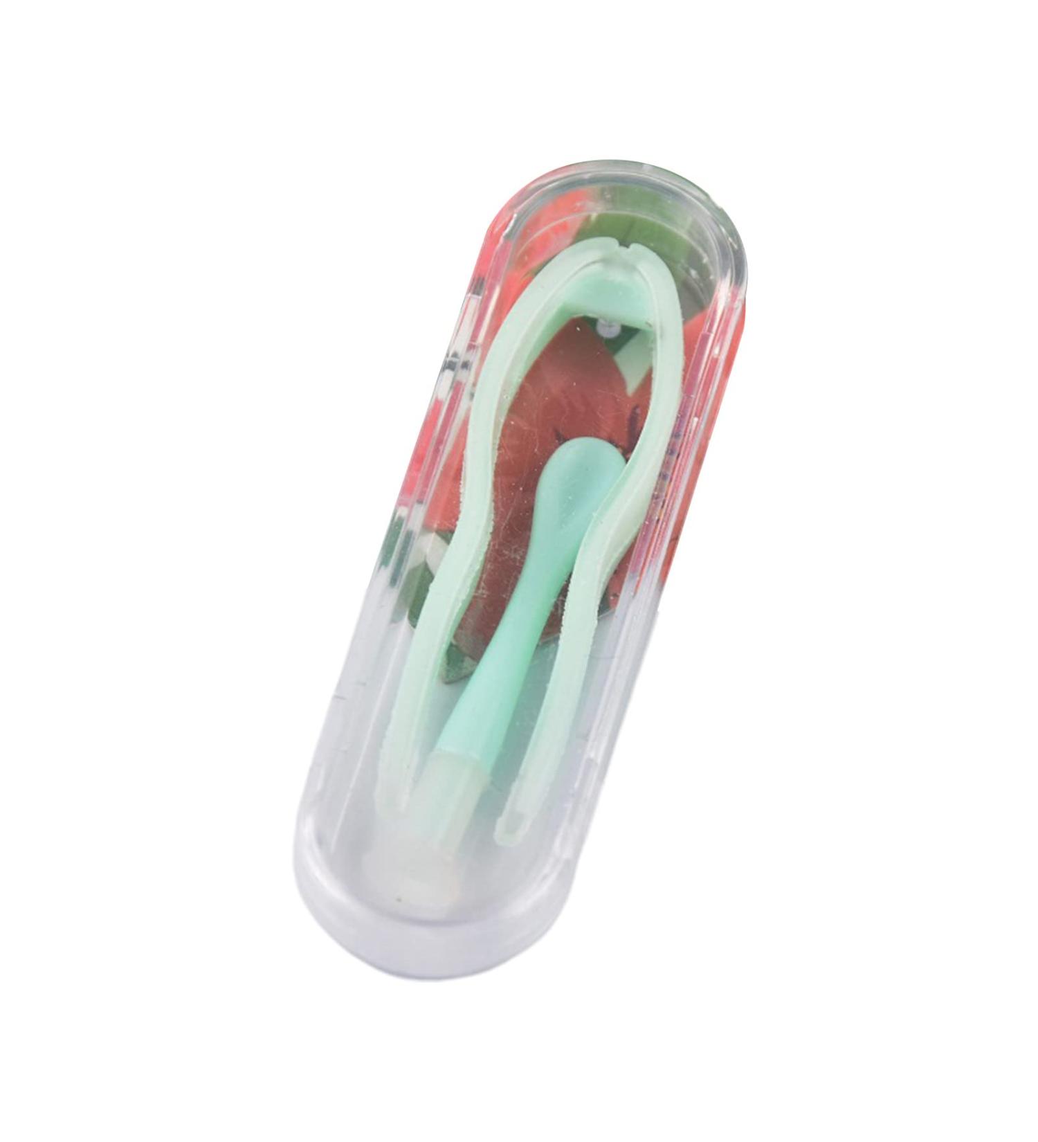 Portable Contact Lenses Remover and Inserter Tool Case Set Tweezers Suction Stick Contact Lenses Inserter Removal Tool for Contact Lenses User Arc Design Reusable Green - Buy Online on GoSupps.com