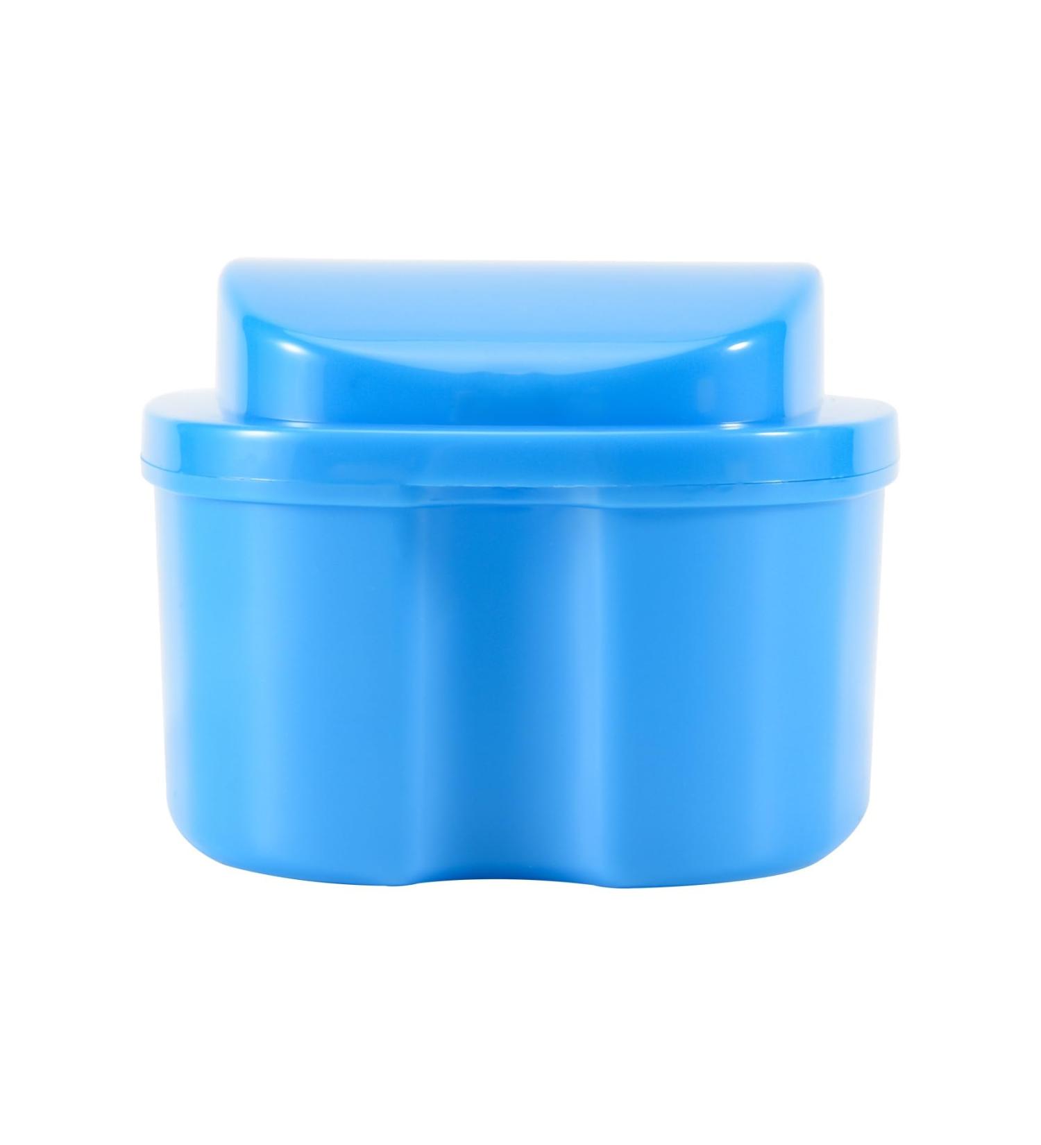 Scalewbin Prostheses Suitcase - Travel Storage Box for False Teeth with Cup & Sieve | Blue Bath Box Container - Buy Online on GoSupps.com