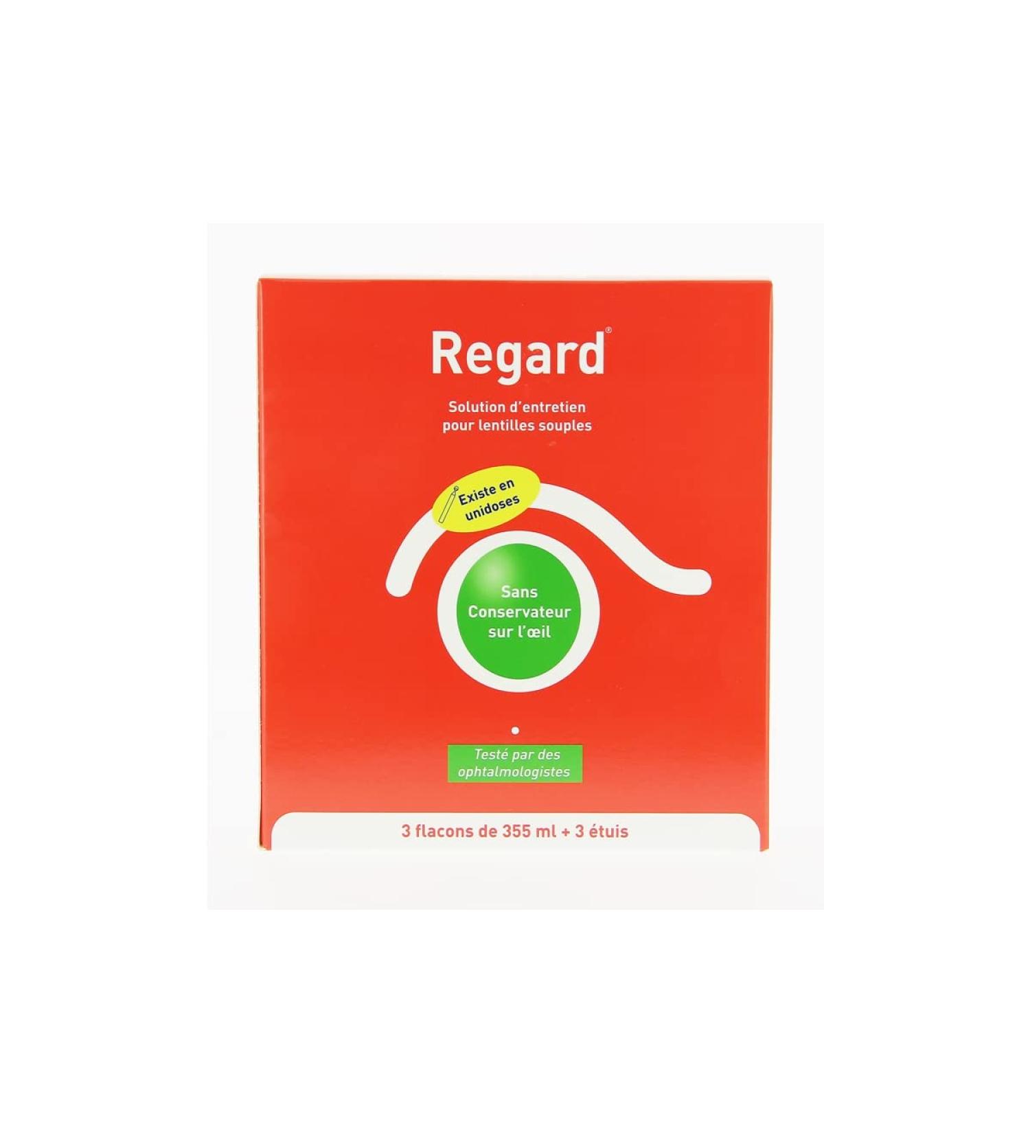 Horus Pharma Regard Solutions Multifunctional Solutions + 3 Contact Lens Cases 3 x 355 ml