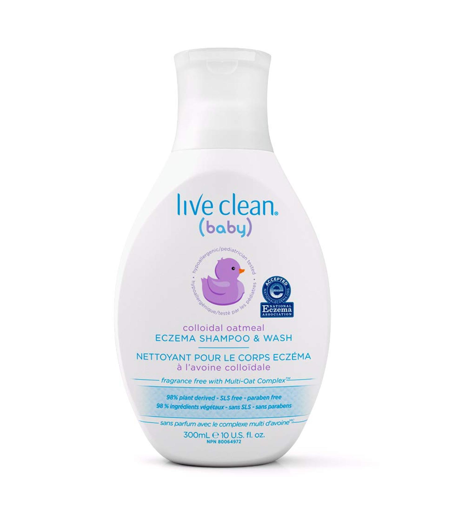 Live Clean Baby Colloidal Oatmeal Eczema Shampoo & Wash 300 mL - Buy Online on GoSupps.com