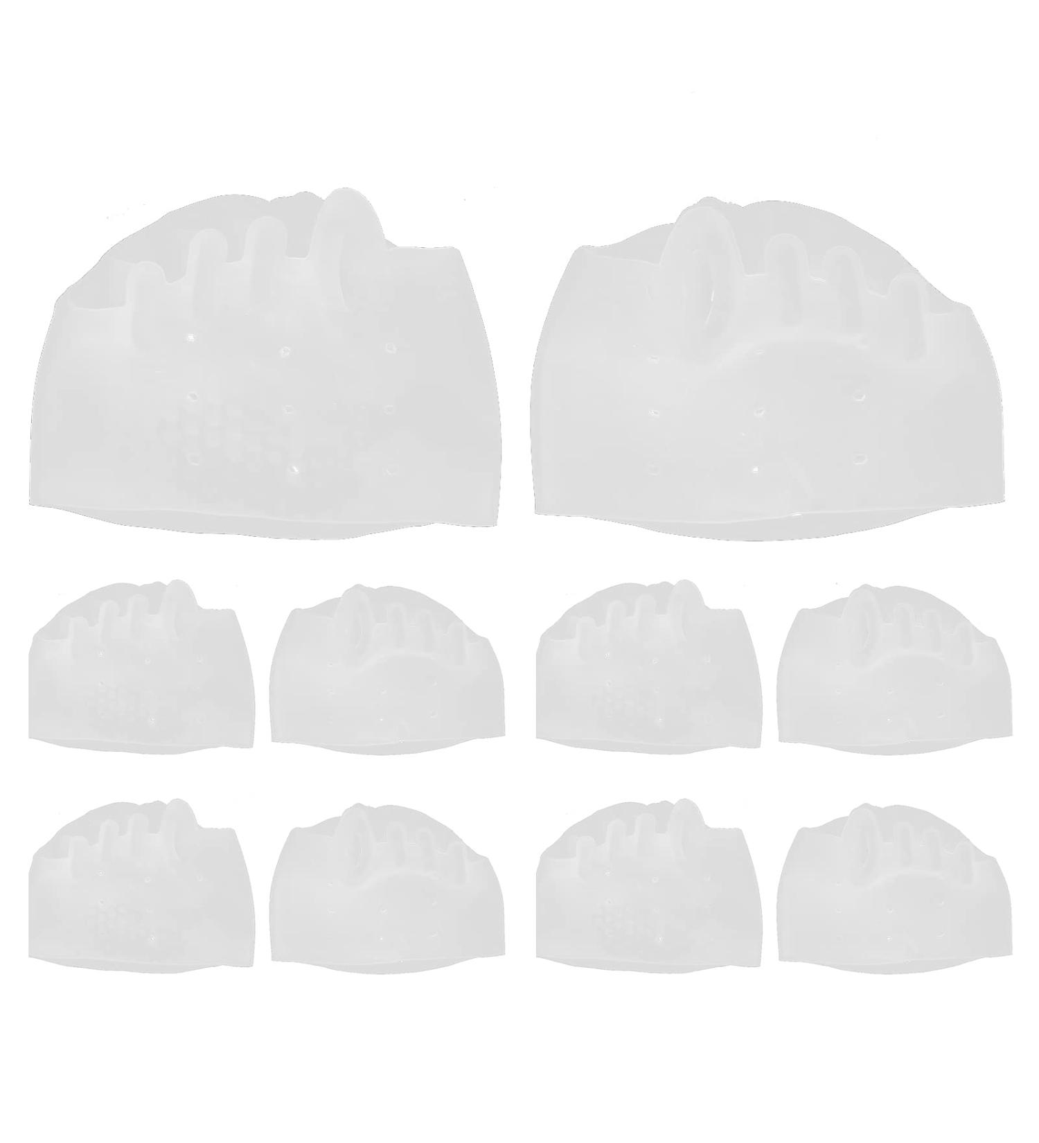 Bunion Corrector Hallux Valgus - High Elasticity Toe Straightener & Footstep Separator | Transparent 5-Hole Support Splint - Buy Online on GoSupps.com