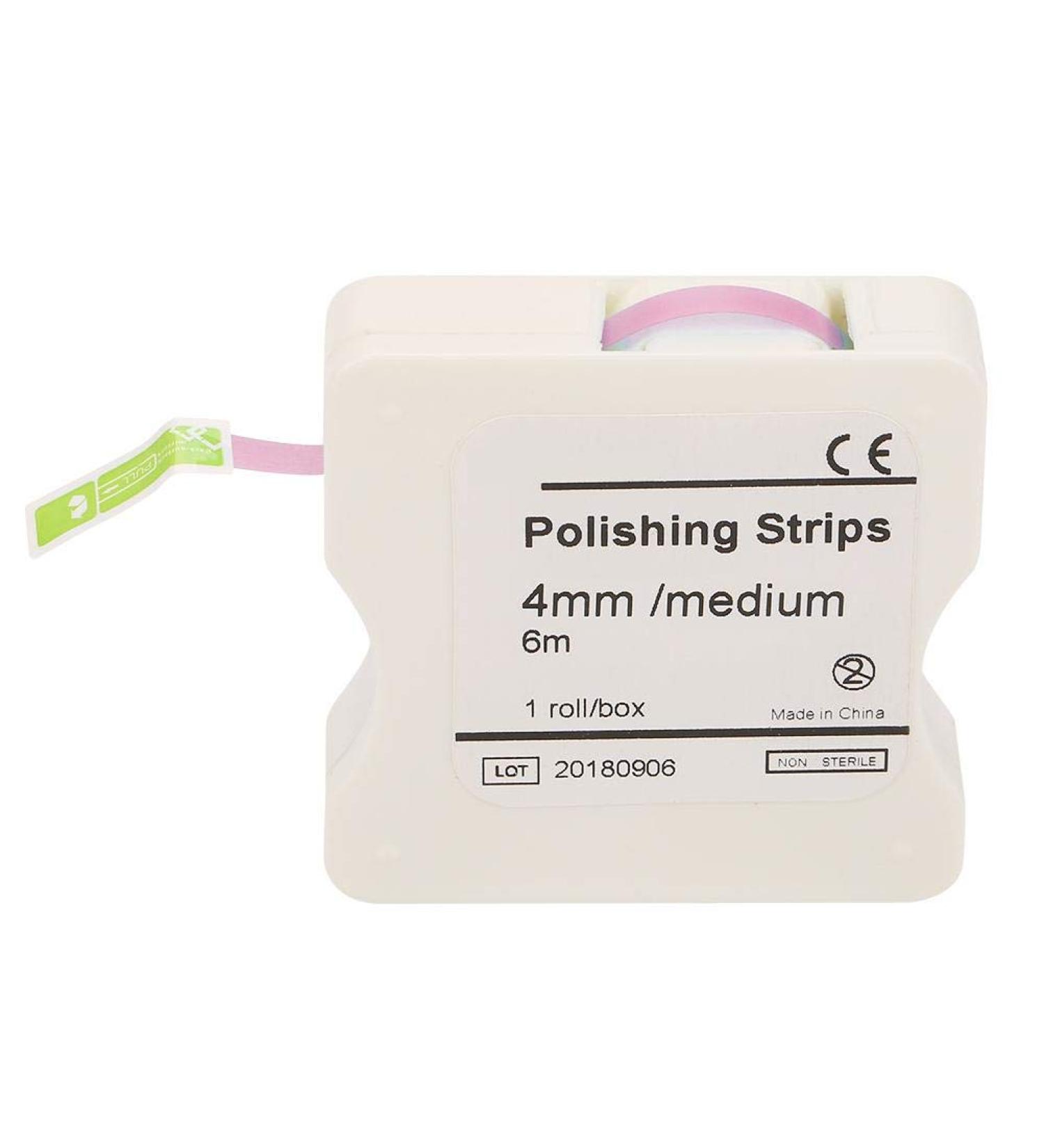 Dental Polishing Strip - 4mm Resin Tooth Interdental Sanding Tool | Whitening & Cleaning - Pink Roll - Buy Online on GoSupps.com