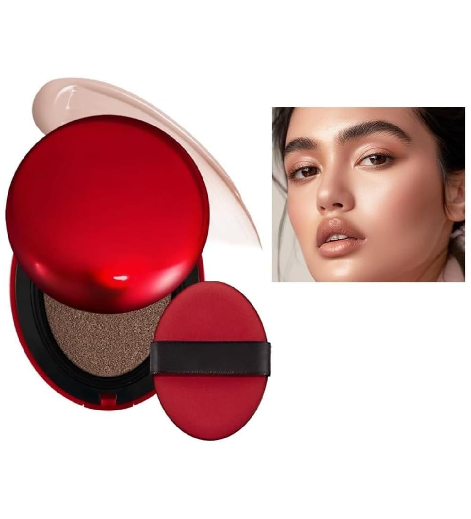 Red Cushion Foundation Texture l g re fini semi-mat portable pendant 72 heures couvrance modulable protection solaire r sistant l'eau fond de teint clair Red+Shell+Air se concentre sur 25N Mocha - Buy Online on GoSupps.com