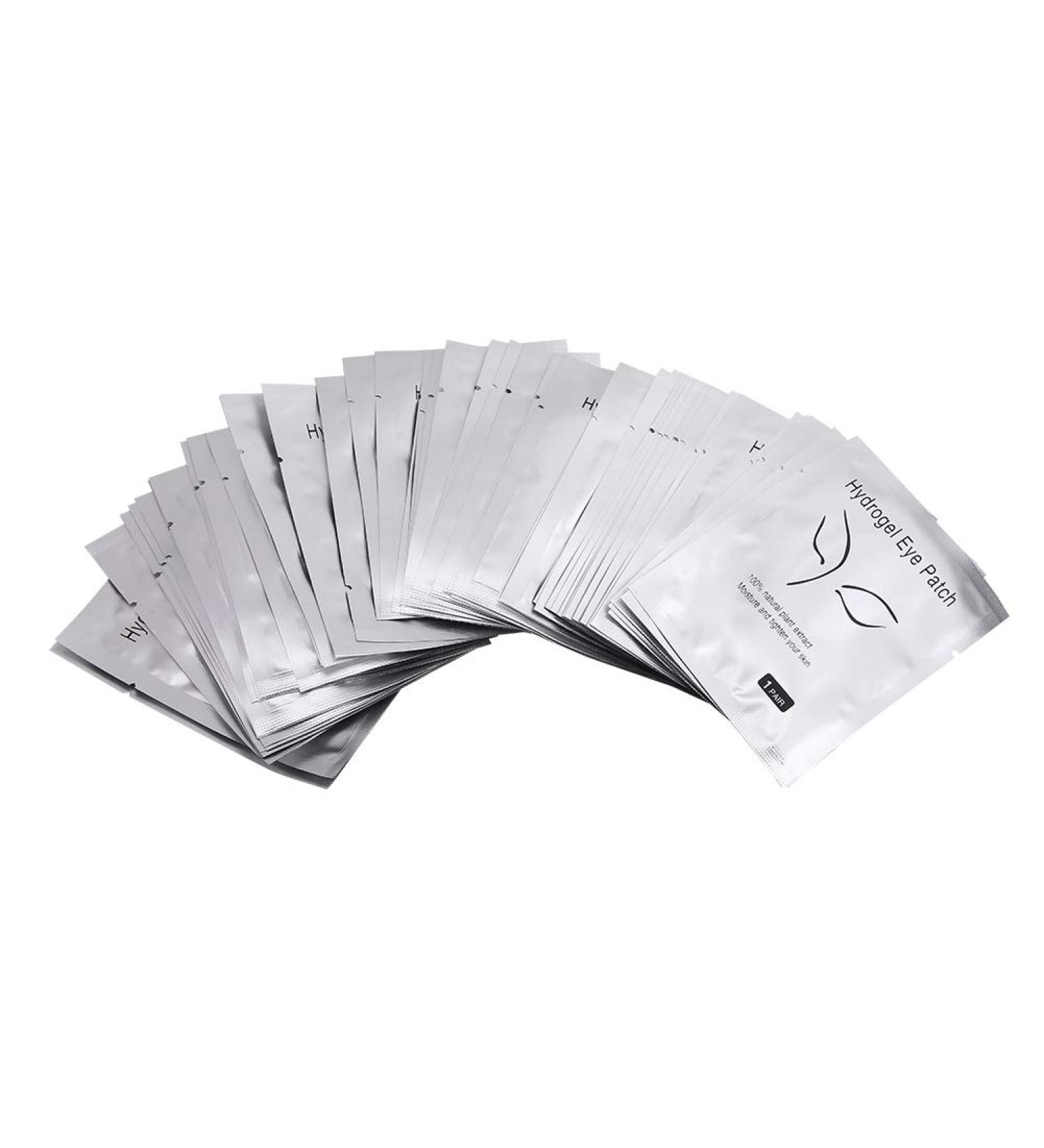 Professional Eye Pads for Eyelash Extensions - Hydrogel Eye Patch Mask Stickers (50 Pairs Silver) | International Shipping Available - Buy Online on GoSupps.com