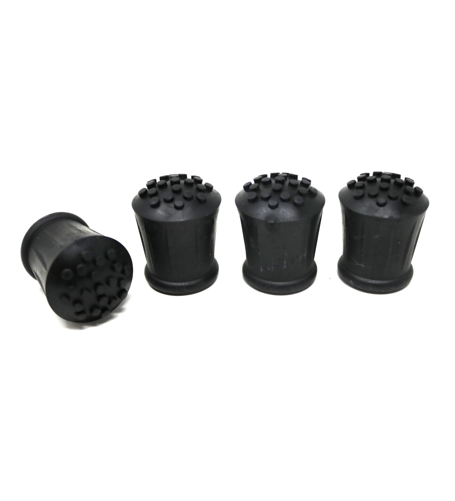 fiXte Heavy Duty 19mm Black Rubber End Ferrule for Walking Stick Cane Crutch Hiking Pole (Pack of 4) - Buy Online on GoSupps.com
