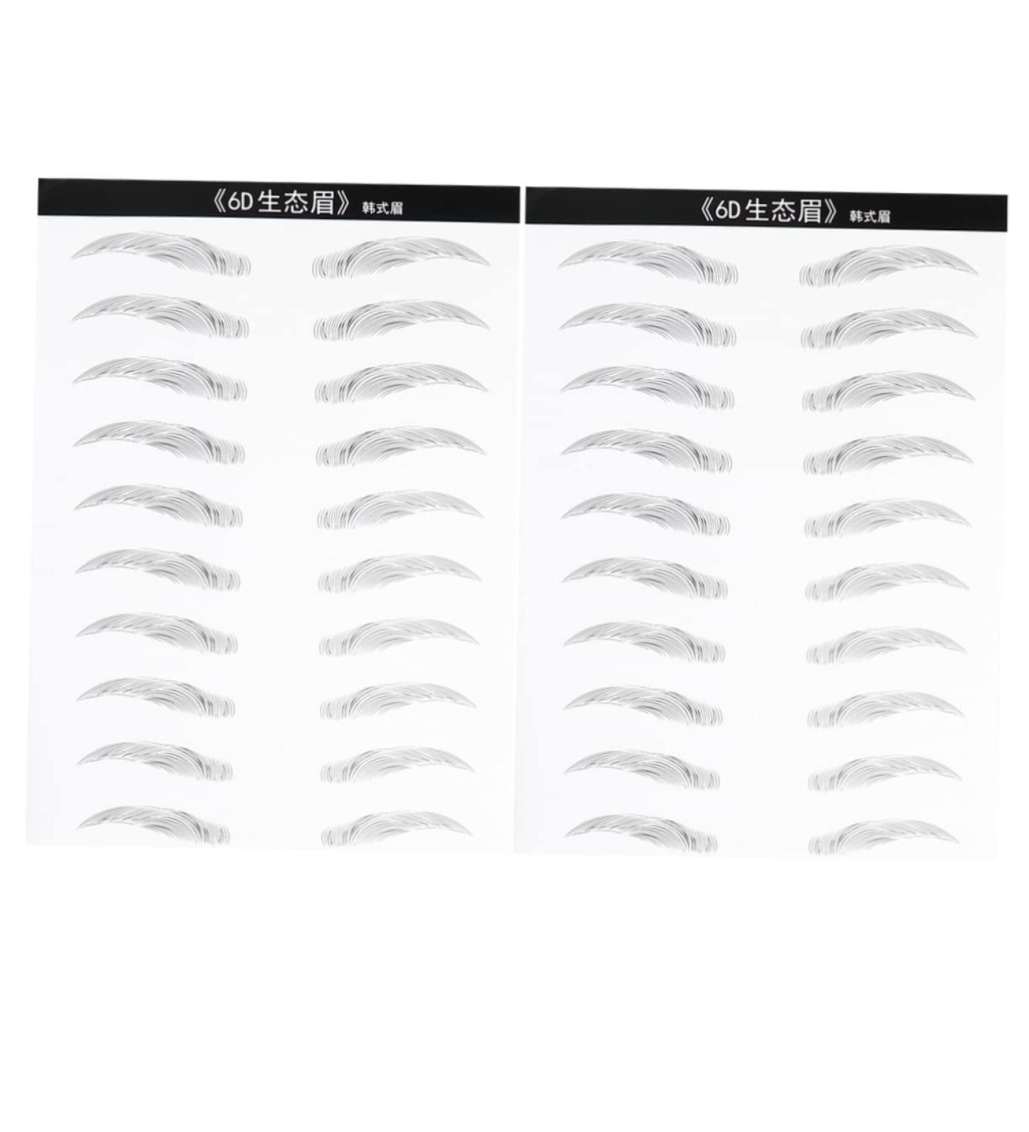 DOITOOL 2 Pairs Skz Stickers Eyebrowsb Artificial Eyebrow Patch Eyebrow Stickers Water Proof 3d Makeup Tools - Buy Online on GoSupps.com
