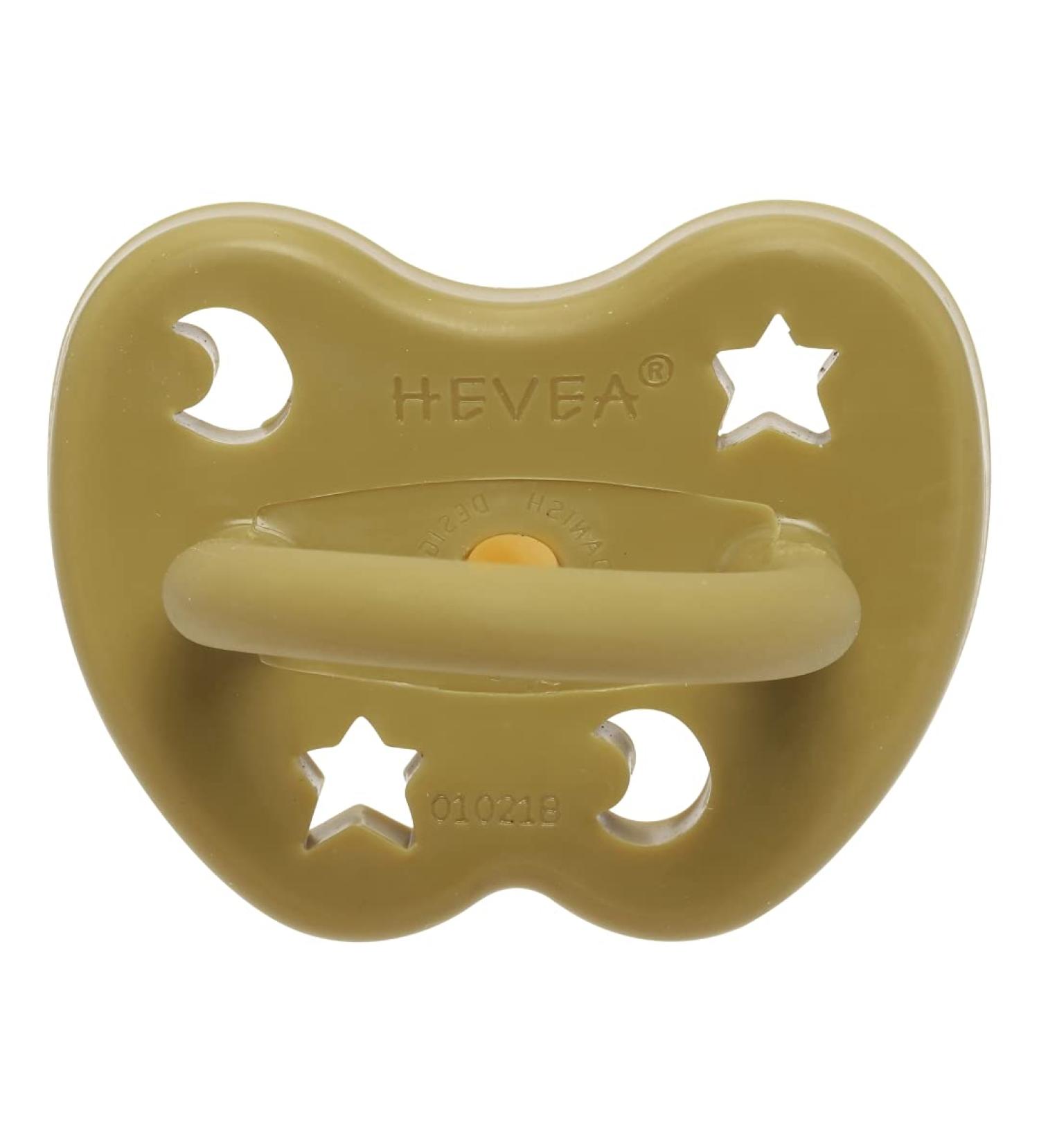 Buy Hevea Colored Natural Rubber Pacifier - Eco-Friendly BPA-Free Plant-Based (Olive 3-36 Months) - Safe & Sustainable Baby Soother - Buy Online on GoSupps.com