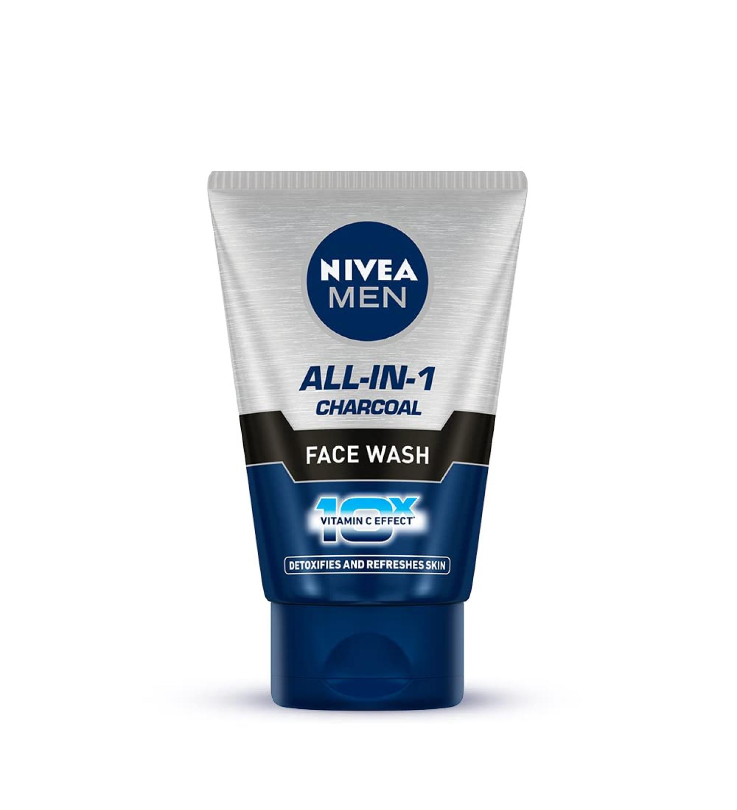 Nivea Men All In 1 Face Wash 100ml - Gentle Cleansing and Refreshing Formula - Buy Online on GoSupps.com