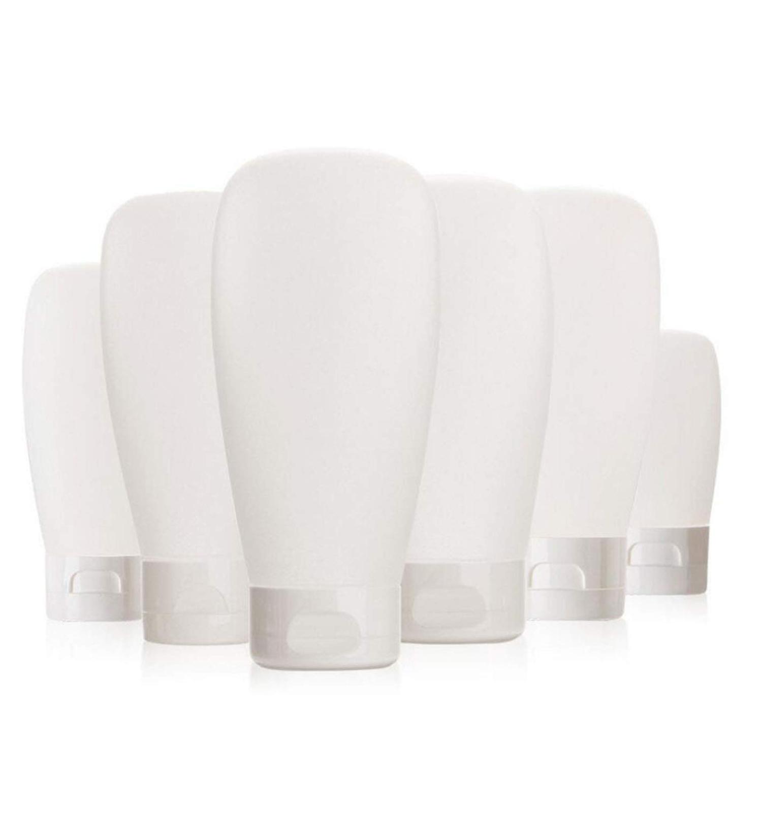 6Pcs 100ml Empty Refillable Clear Plastic Cosmetic Soft Tubes Bottles Squeeze Travel Bottle with Flip Cap Makeup Sample Packing Container Dispenser for Shampoo Shower Gel Facial Cleanser Body Lotion 100ML/3.4oz - Buy Online on GoSupps.com