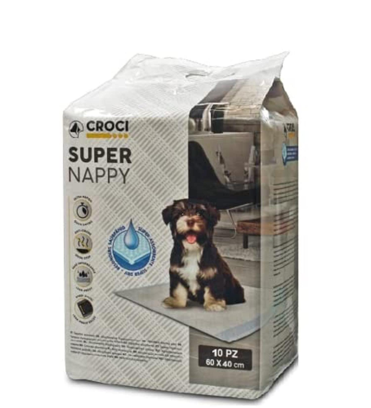 Buy Croci Dog Diapers - Absorbent 60x40 cm 10 Pieces | Best for Dogs | International Shipping - Buy Online on GoSupps.com