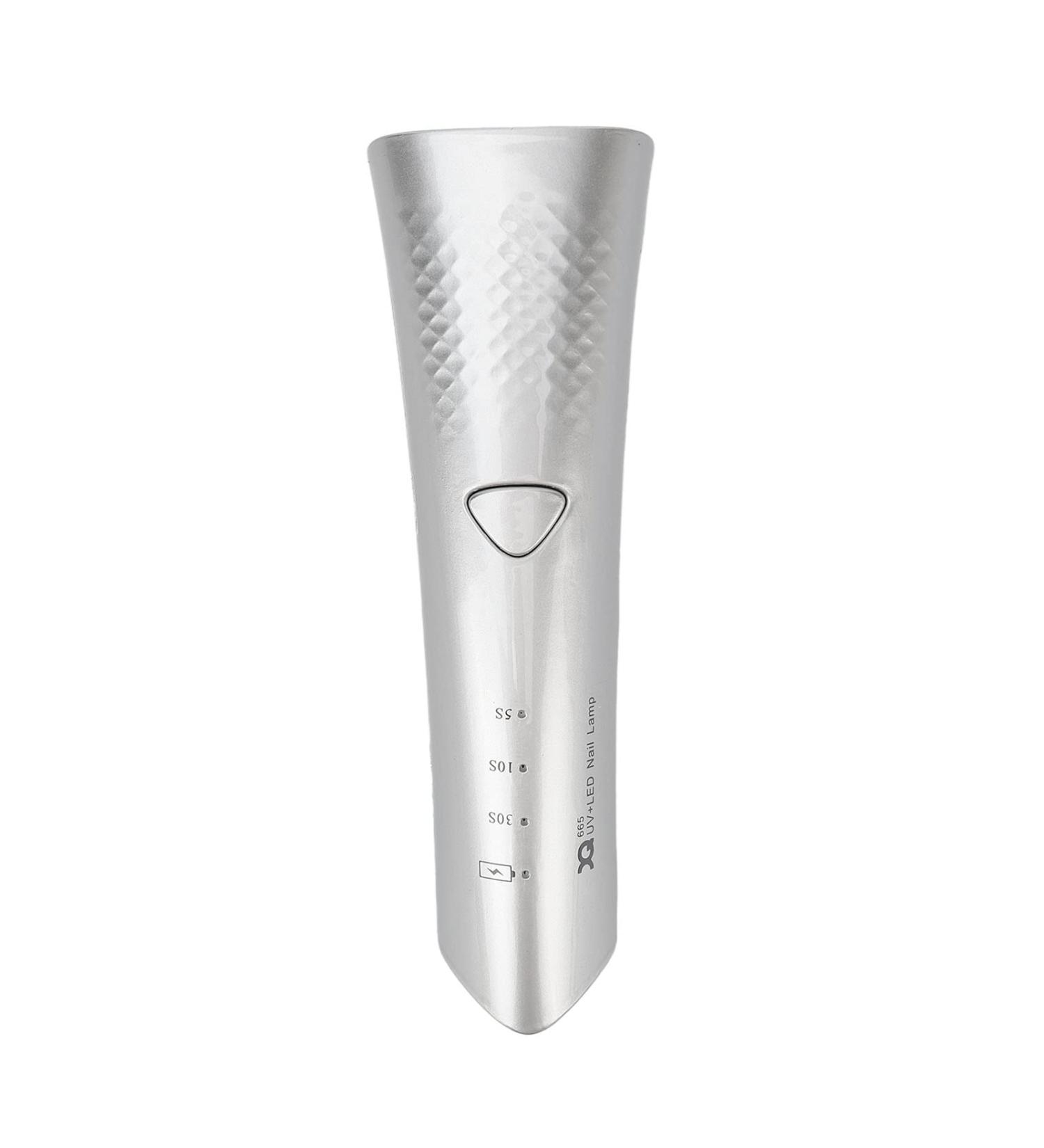 Gel Nail Lamp 180 Degree Lighting Mini Gel Nail Lamp Quick Drying 3 Gears USB Charging for Salon (Silver) - Buy Online on GoSupps.com