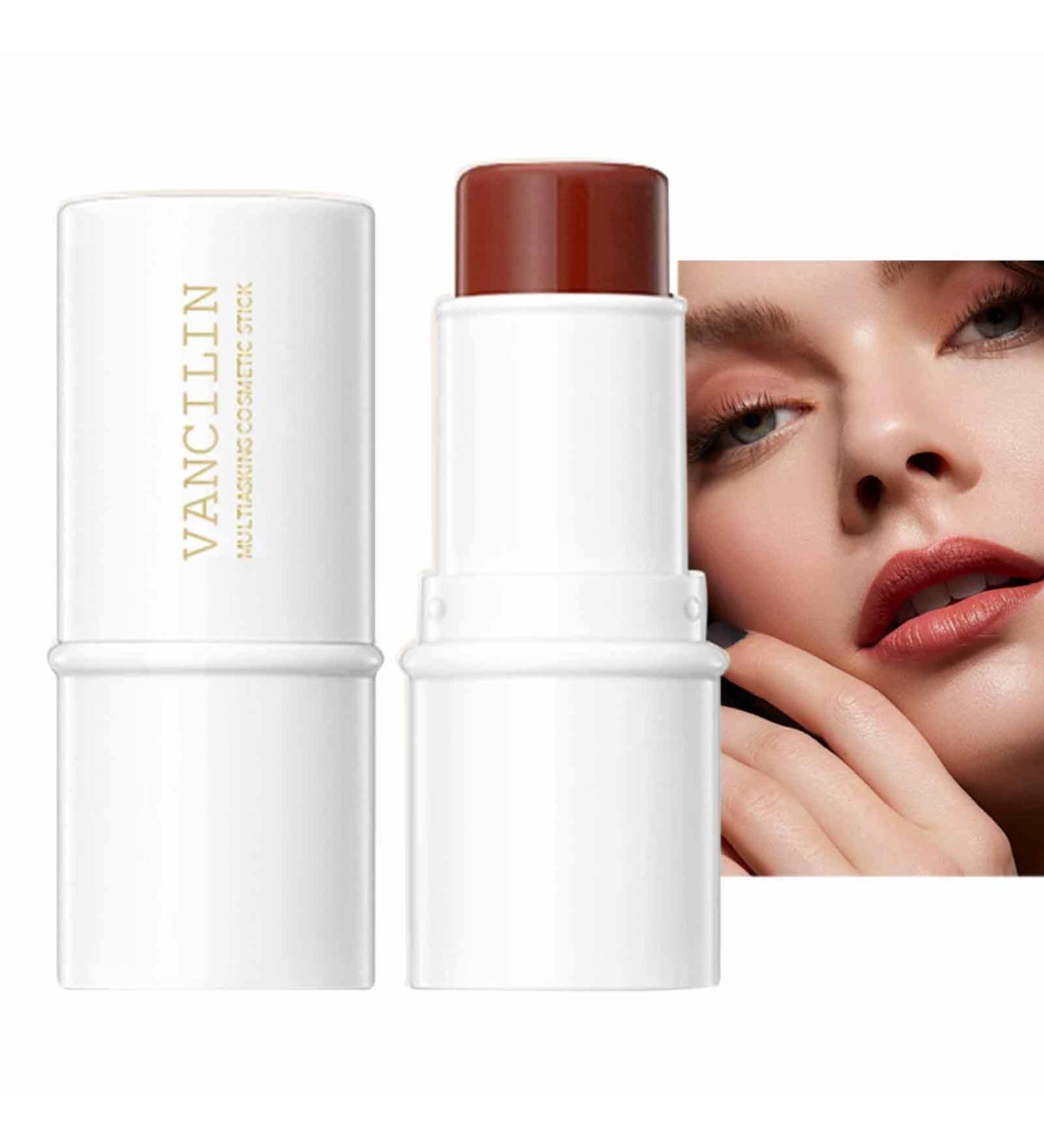Bronzer Stick | Waterproof Creamy Stick | Makeup Creamy Texture Highlighting Shade Makeup for Women Hondony 05# Coral Red - Buy Online on GoSupps.com