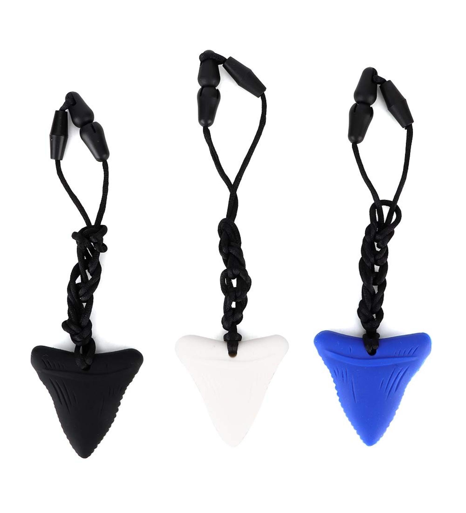 Buy 3-Piece Silicone Baby Bite Ring Necklace | Toddler Oral Sensory Care | Black White & Blue - Buy Online on GoSupps.com