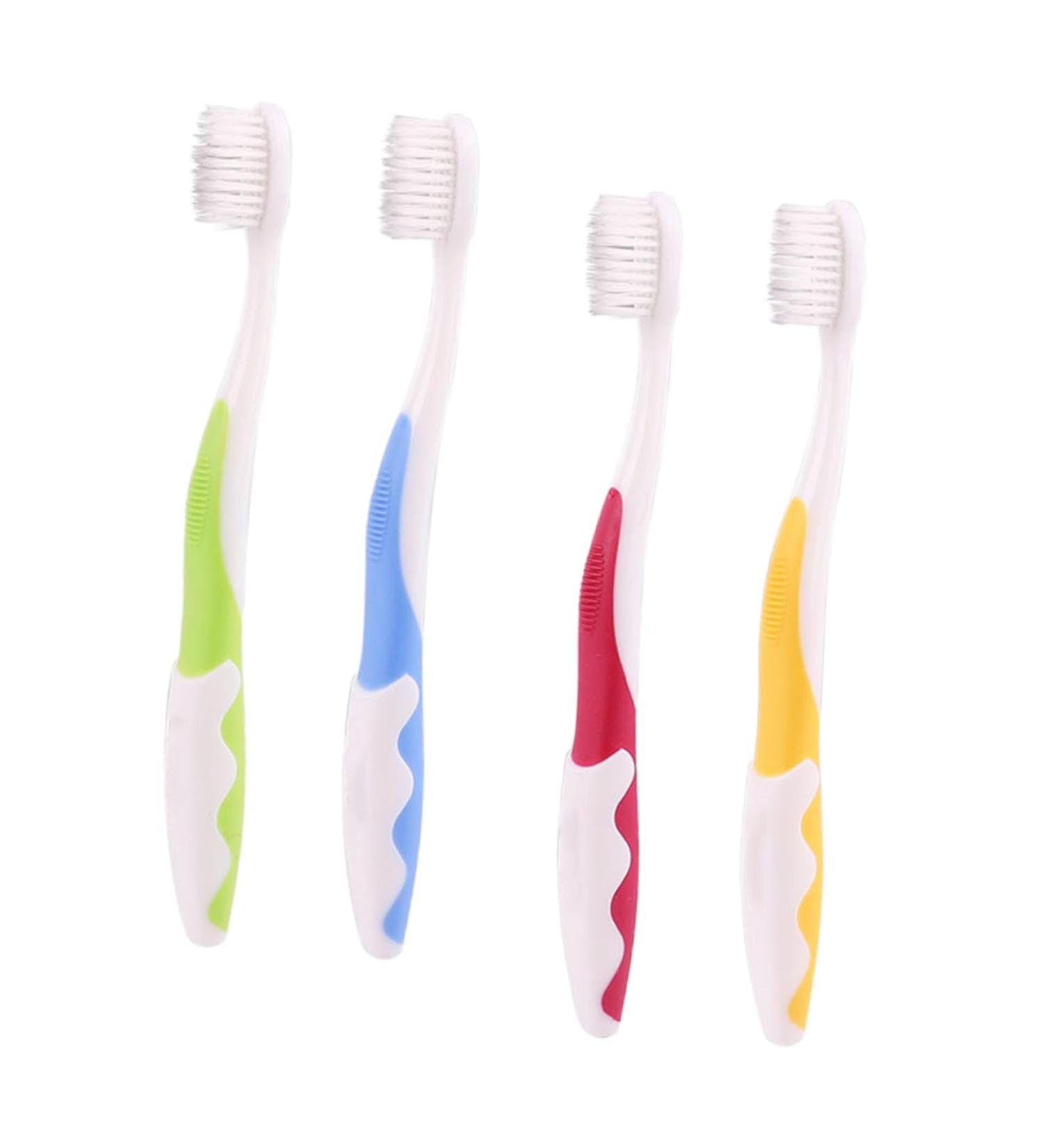 Gatuida 4-Piece Baby Toothbrush Set | Children s Manual Toothbrushes for Oral Care | Eco-Friendly Earth Colors for Toddlers - Buy Online on GoSupps.com