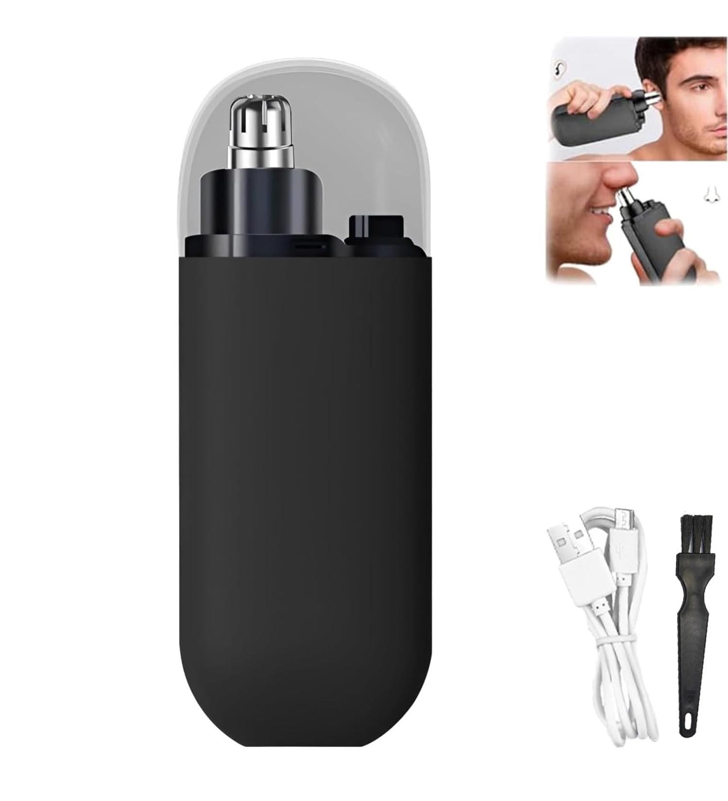 LONGLUAN Gelmalls Nose Trimmer Portable Nose Hair Trimmer Painless & Precision 2024 New Rechargeable Portable Nose Hair Trimmer Washabl Easy Cleansing Nose Hair Trimmer for Travel (Black) - Buy Online on GoSupps.com