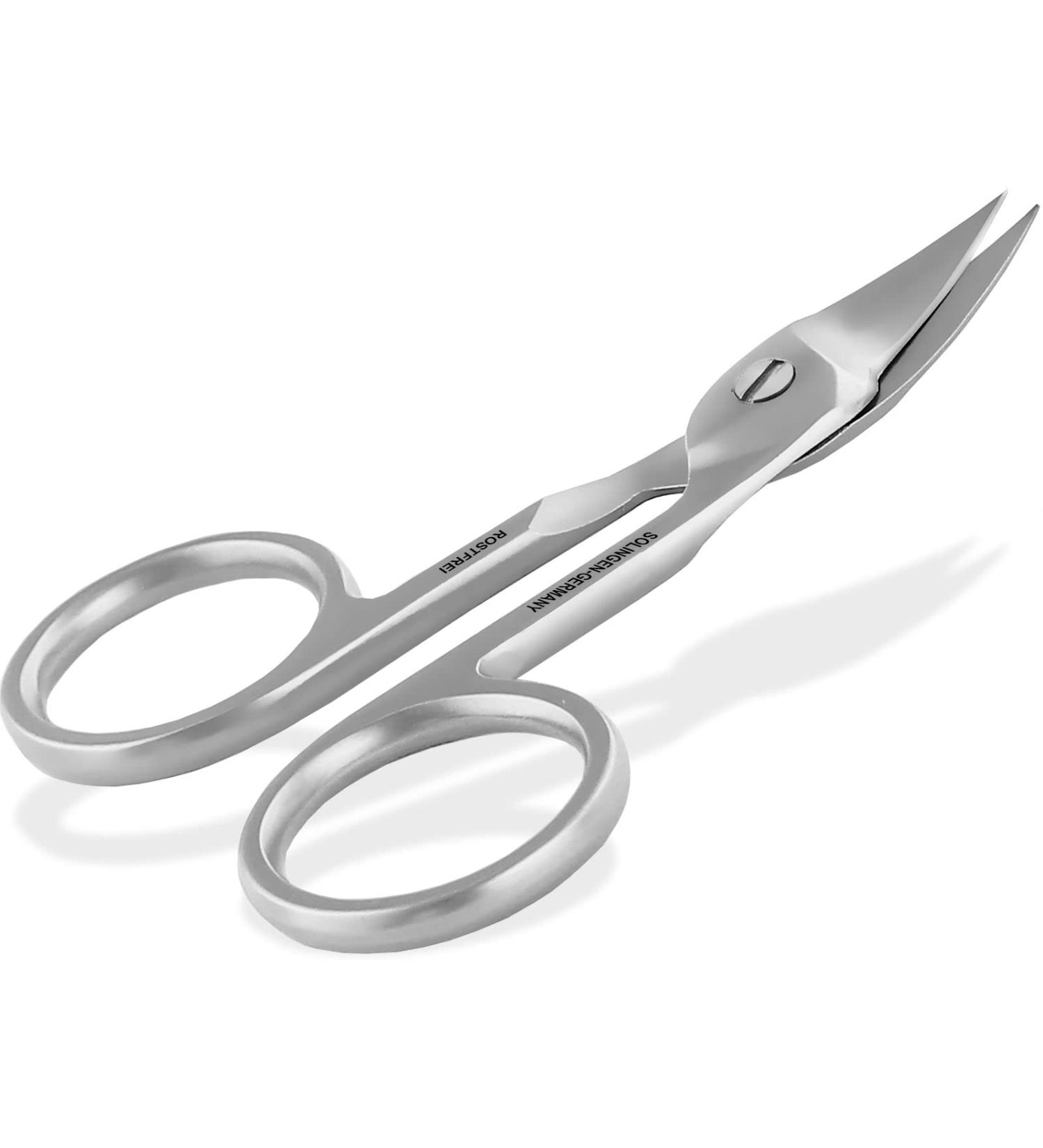 Premium Solingen Toenail Scissors for Thick Nails | Curved Cutting Surface & Micro-Toothing | Durable Stainless Steel Pedicure Tool - Buy Online on GoSupps.com
