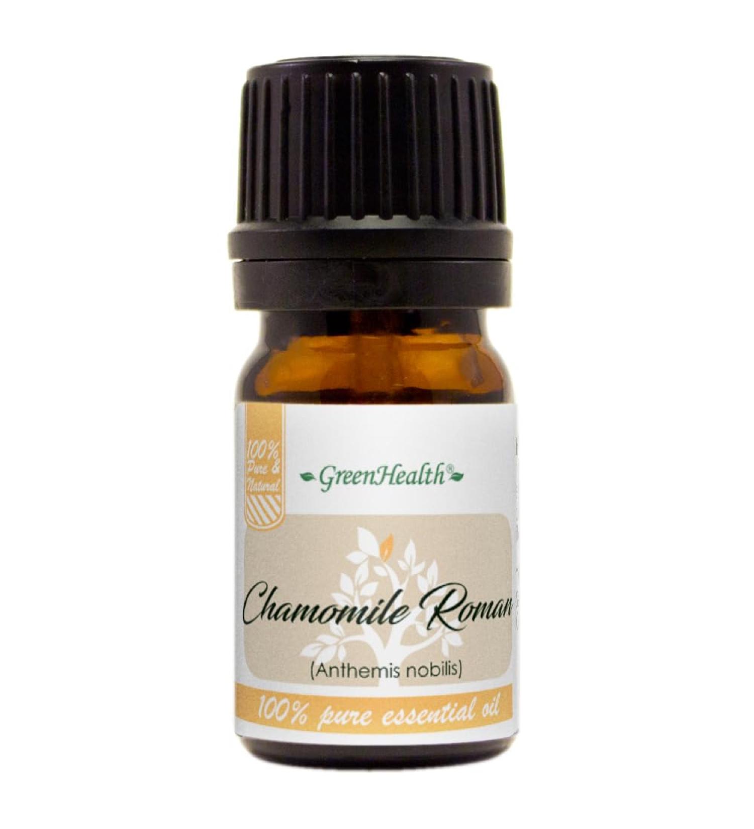 GreenHealth - 5 ml Chamomile Roman Essential Oil - 100% Pure, undiluted - Buy Online on GoSupps.com