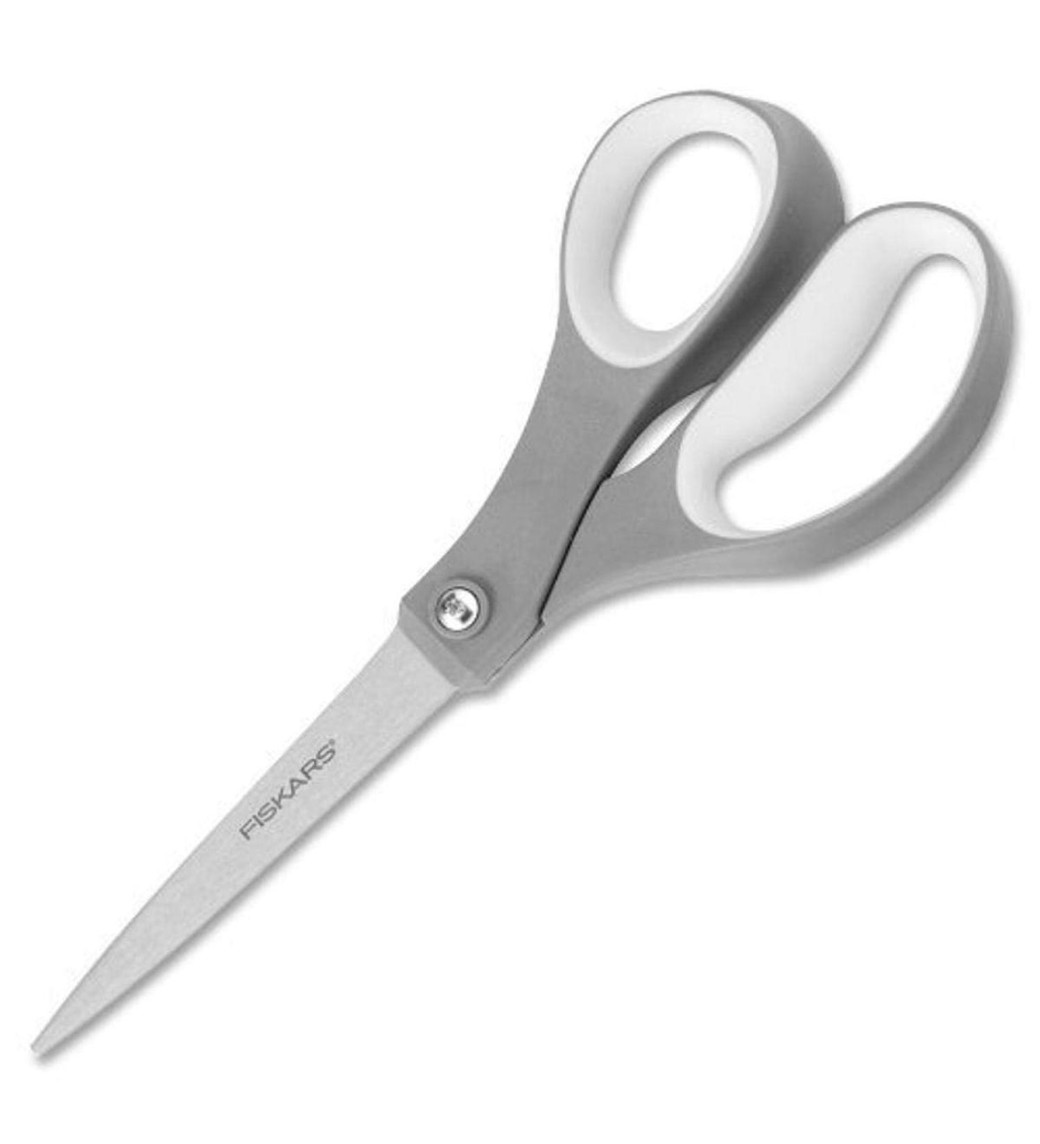 Fiskars 01-004761J Softgrip Scissors Straight Stainless Steel  8 Inch Gray - Buy Online on GoSupps.com