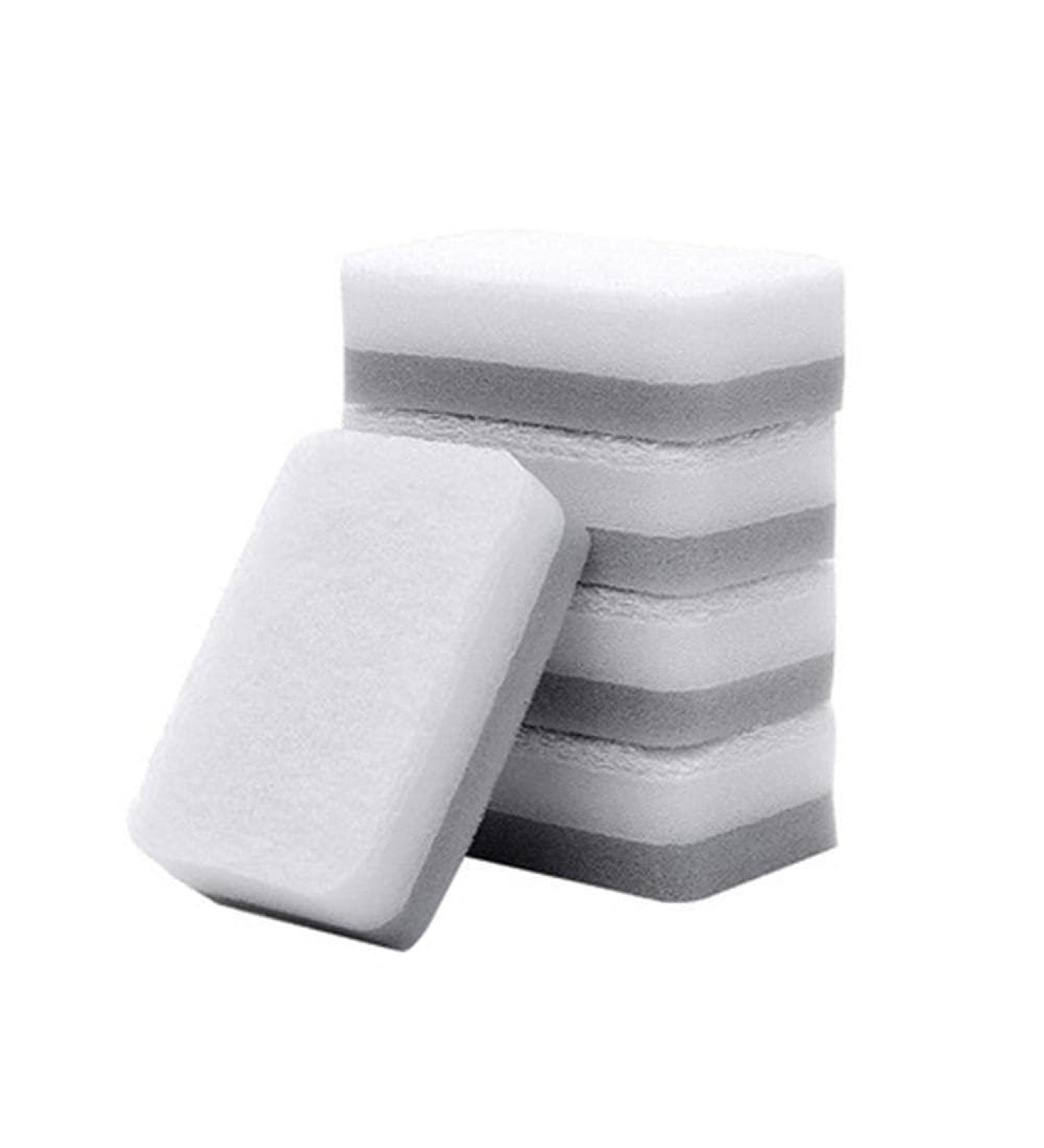 10PCS Gray Double-Sided Cleaning Sponge Household Cleaning Supplies Scouring Pad Restaurant Dropshipping Scrub Cloth - Buy Online on GoSupps.com