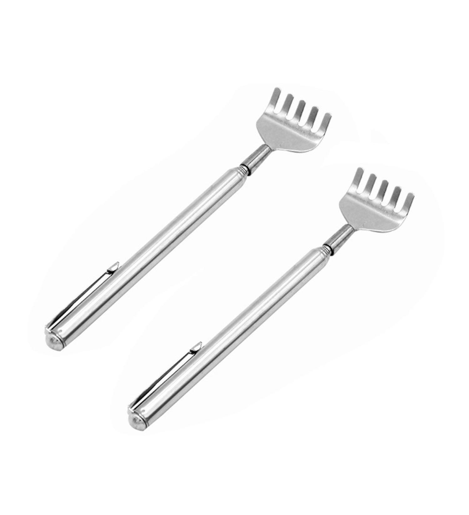 ROSENICE Telescopic Back Scratcher - Stainless Steel Back & Body Massager (2-Pack) | Ideal for Itchy Skin & Relaxation | International Shipping Available - Buy Online on GoSupps.com