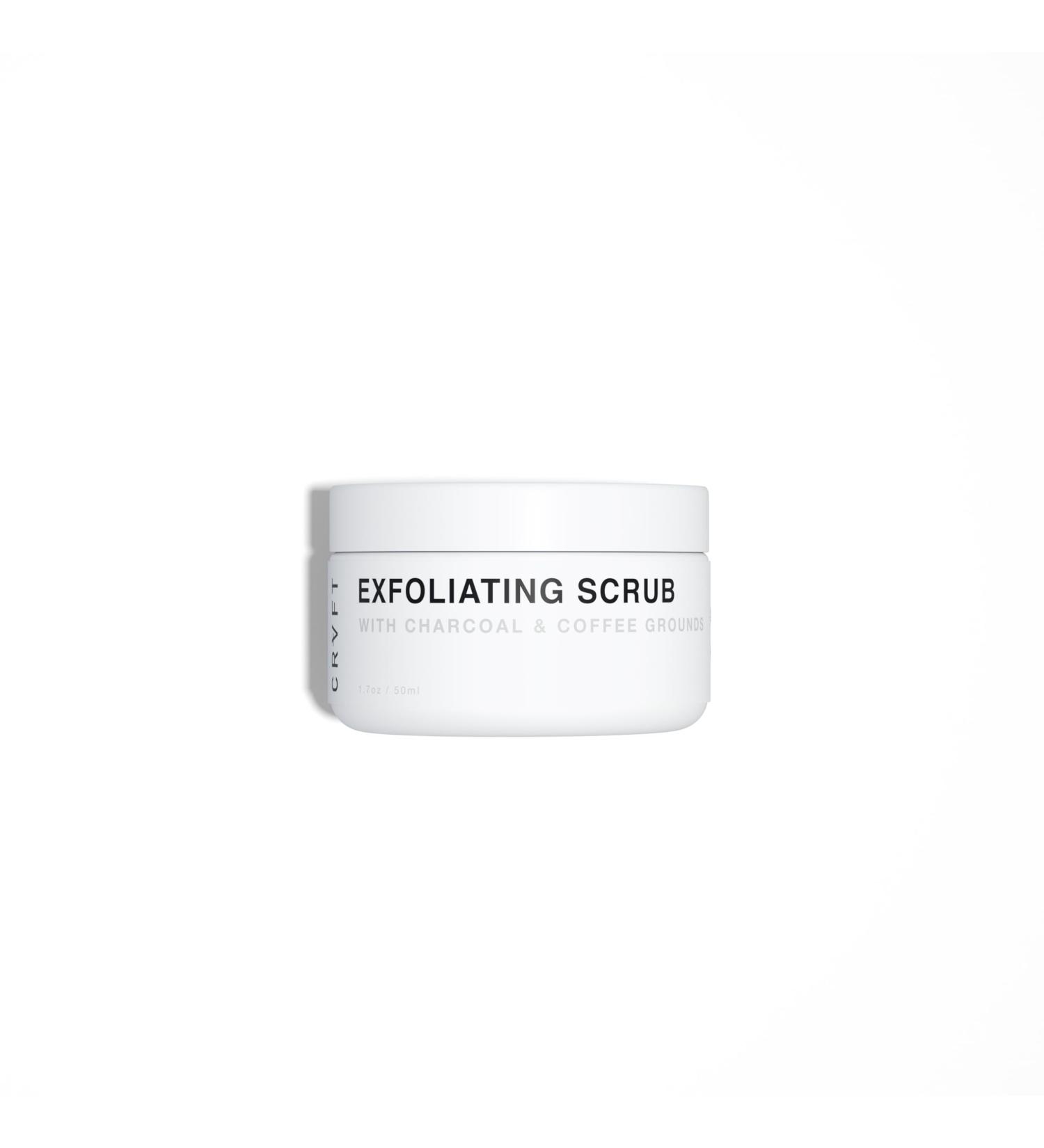 CRVFT Men's Exfoliating Facial Scrub 1.7oz - Deep-Clean Exfoliation for All Skin Types | Paraben & Sulfate Free | Made in USA | Smoother Complexion - Buy Online on GoSupps.com