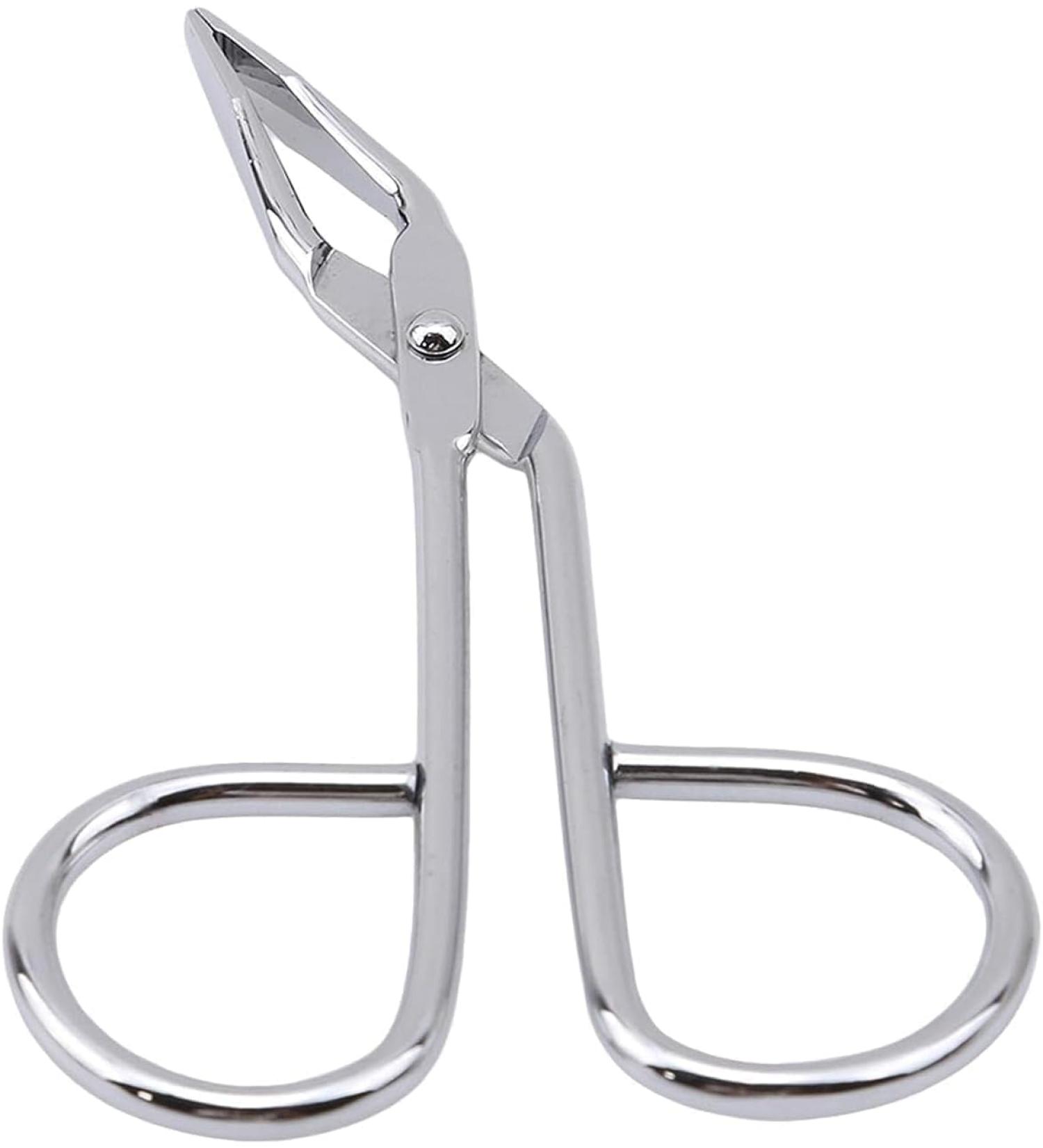 Silver Stainless Steel Eyebrow Scissors Tweezers Elbow Pliers Clip Scissors Flat Tip Tweezers Hair Plucker Hair Removal Tweezers Shave and Hair Removal Tweezers Women's - Buy Online on GoSupps.com