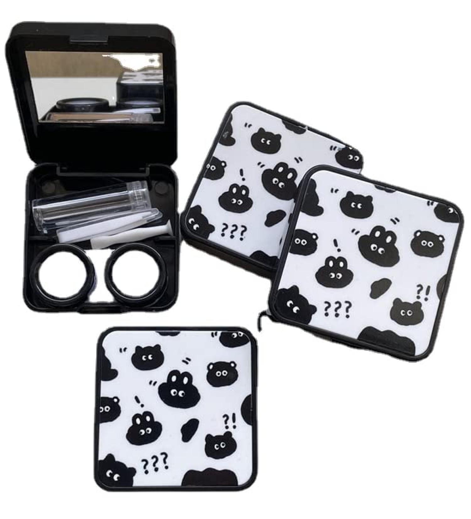 Buy Miedeon Travel Contact Lens Case Set - 4-Piece Portable Container for Lenses Accessories (Black) - International Shipping Available - Buy Online on GoSupps.com