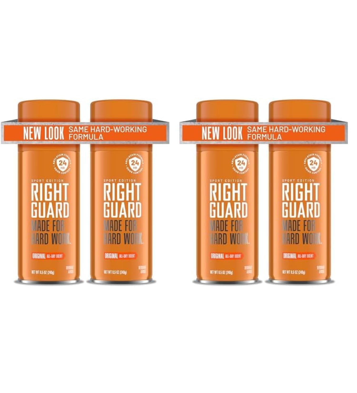Right Guard Sport Deodorant Spray - Aluminum Free 24-Hour Odor Control Anti-Stain | Original Scent 8.5 oz (Pack of 2) - Buy Internationally - Buy Online on GoSupps.com