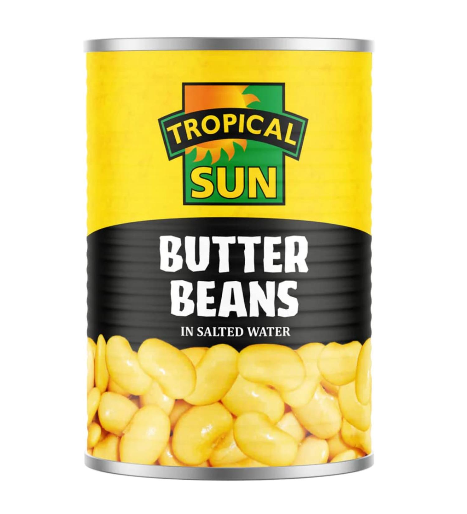2 x Tropical Sun Butter Beans 12 x 400g