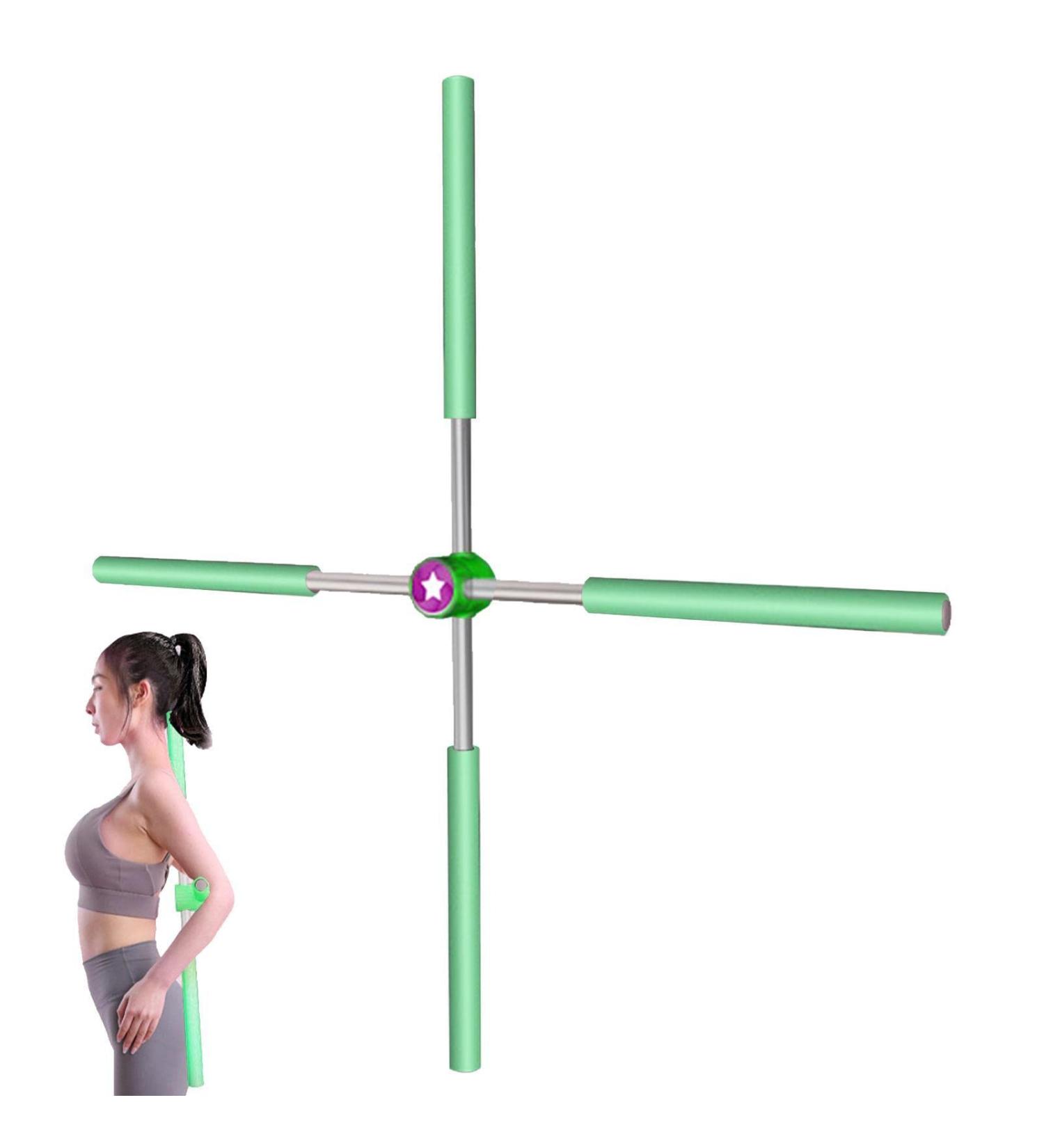 Yoga Sticks Stretching Tool | Posture Corrector for Adults & Kids | Retractable Design for Optimal Stretching - Buy Online on GoSupps.com