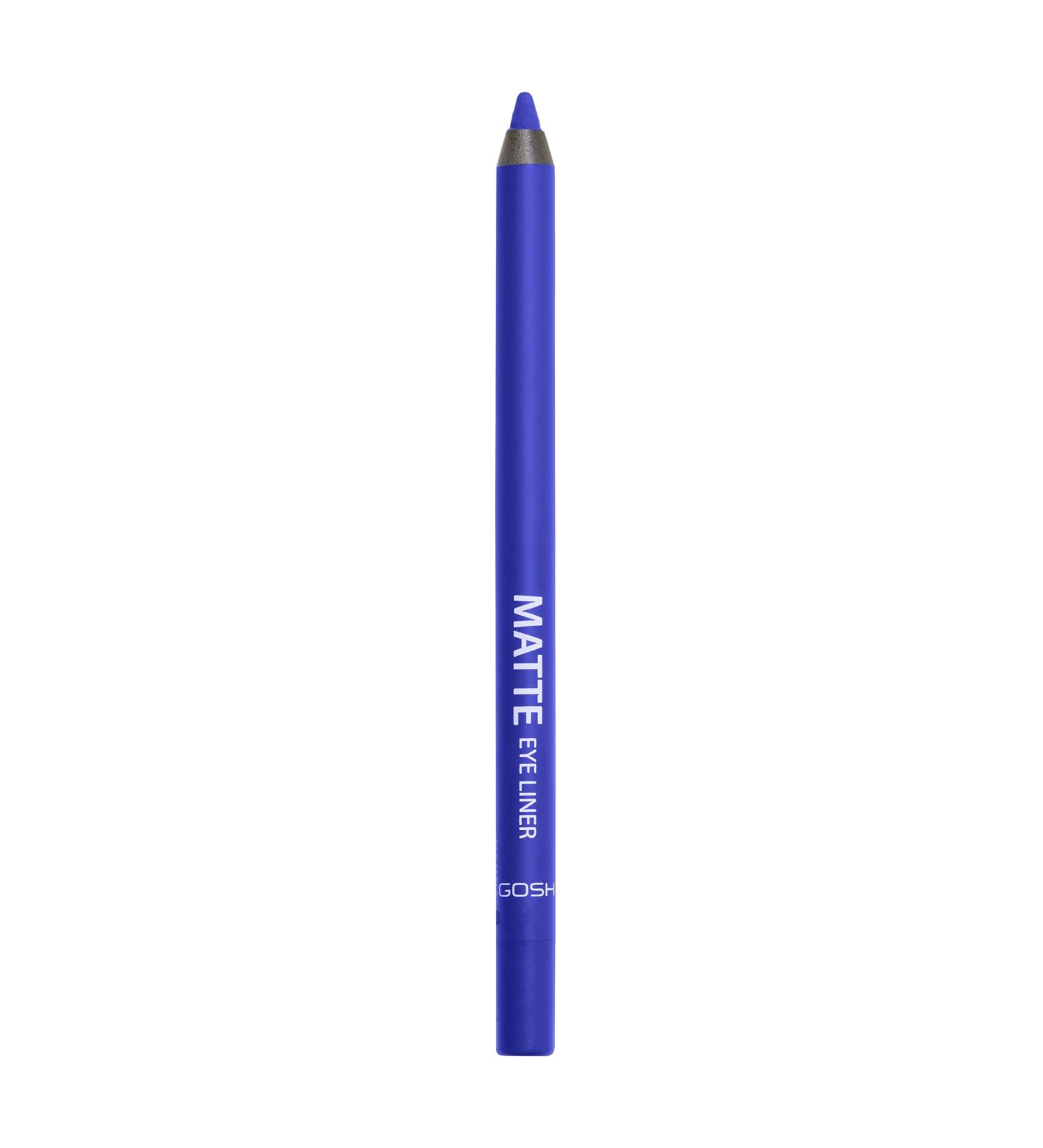 Buy Gosh Matte Eyeliner - Bright Blue 008 | Creamy Soft Texture High Opacity | Vegan & Perfume-Free for Smokey Eyes | International Shipping - Buy Online on GoSupps.com