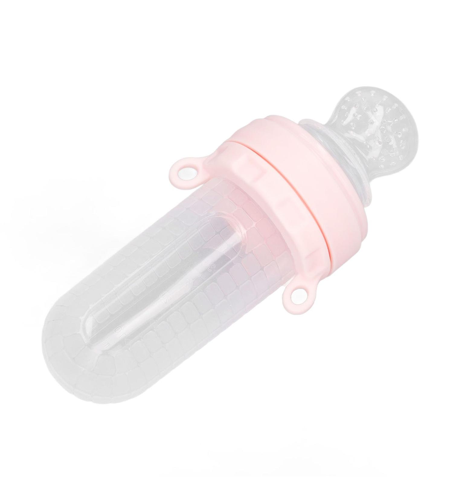 Pink Silicone Baby Fruit Pacifier | Skin-Friendly & Safe Sucking Toy for Toddlers | Prevents Suffocation - Buy Online on GoSupps.com