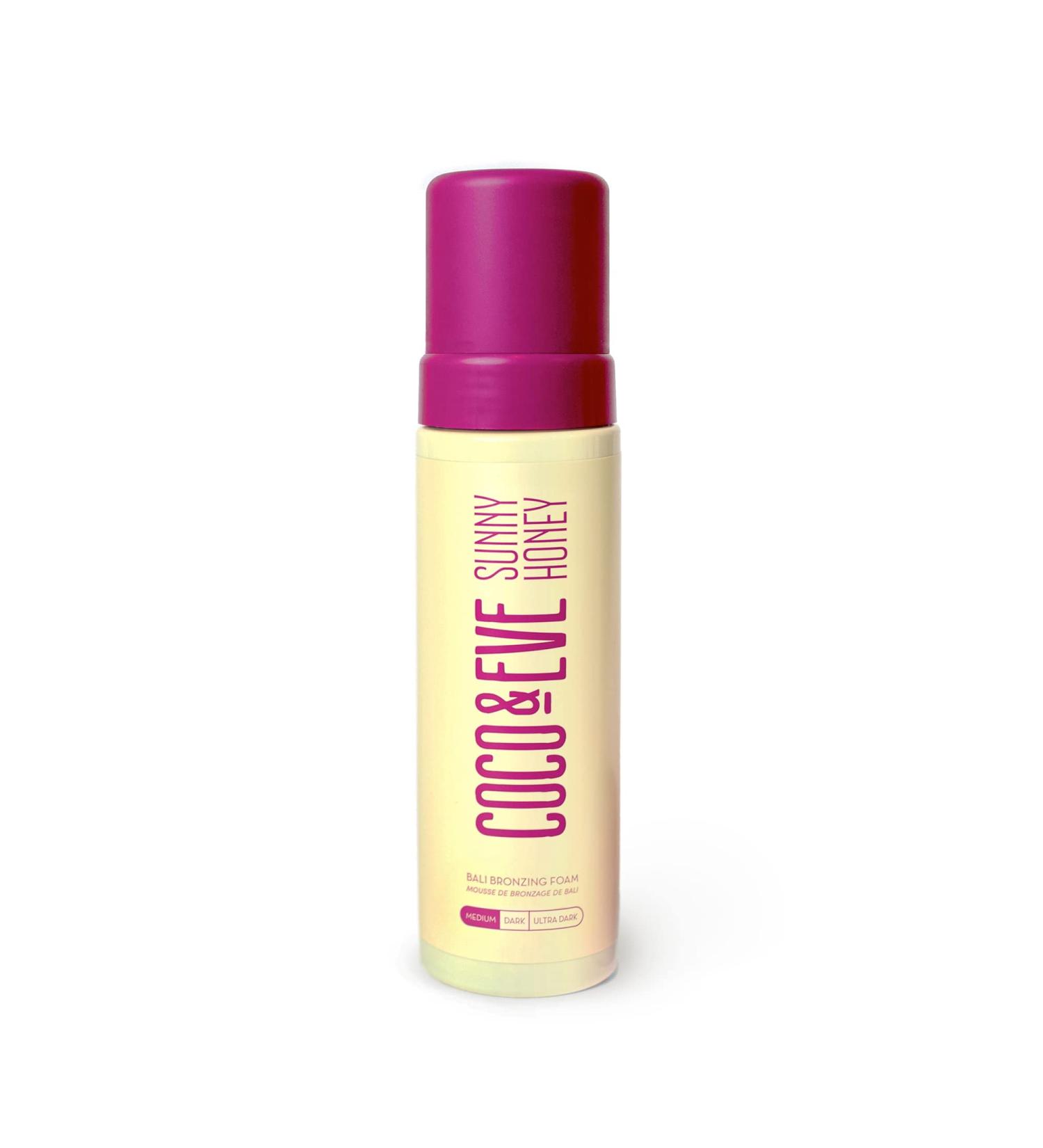 Coco & Eve Sunny Honey Bali Bronzing Self Tanner Mousse (Medium) | Natural Sunless Tanning Mousse - Instant Bronzer & Skin Moisturizer (6.7 fl oz) - Buy Online on GoSupps.com