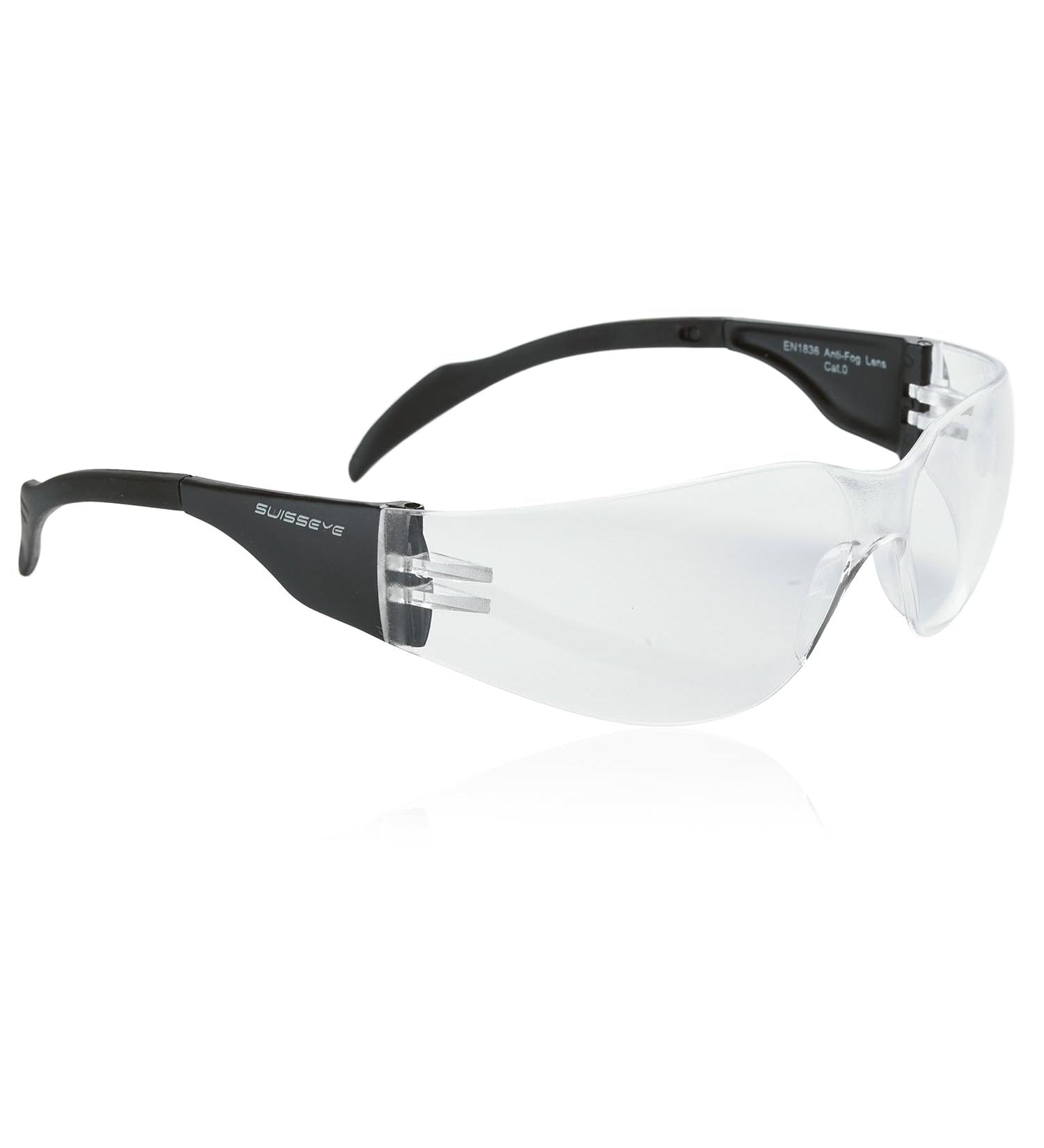 Swisseye Outbreak S Sports Glasses for Narrow Faces - 100% UVA/UVB/UVC Protection Lightweight Durable PC Material Includes Microfiber Bag - Black - Buy Online on GoSupps.com