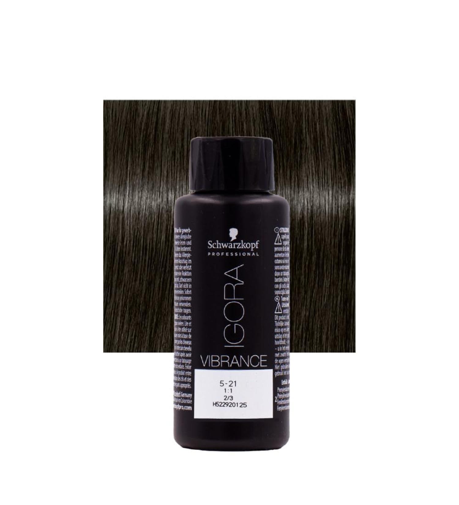 Schwarzkopf Igora Vibrance Raw Essentials 5-21 Light Brown Ash Cendr Red/copper 1 piece (1 pack)