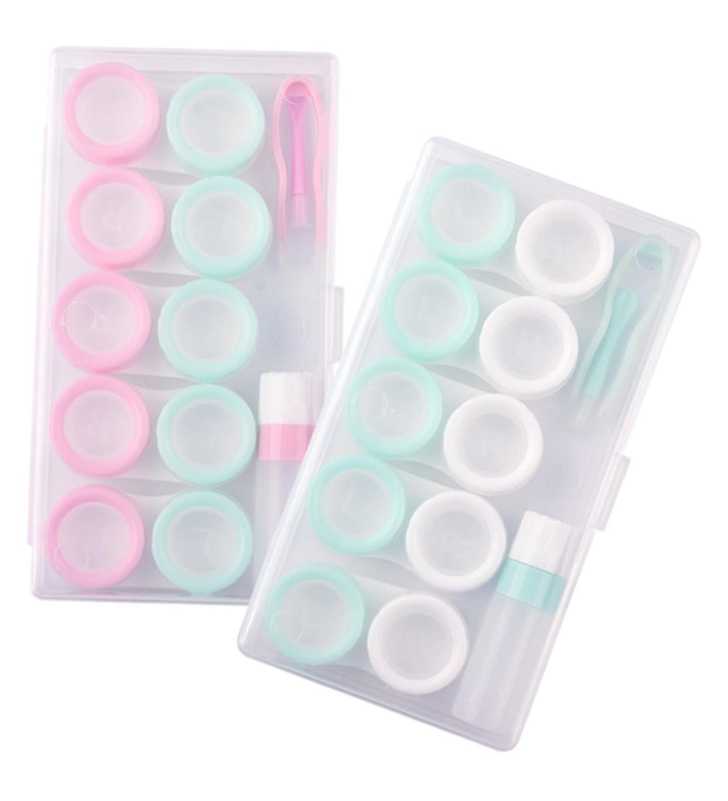 Healeved Colored Contact Lens Storage Box - Portable Macaron Travel Case - Contact Lens Container Set (Light Green 14.5x8.2cm) - Buy Online on GoSupps.com