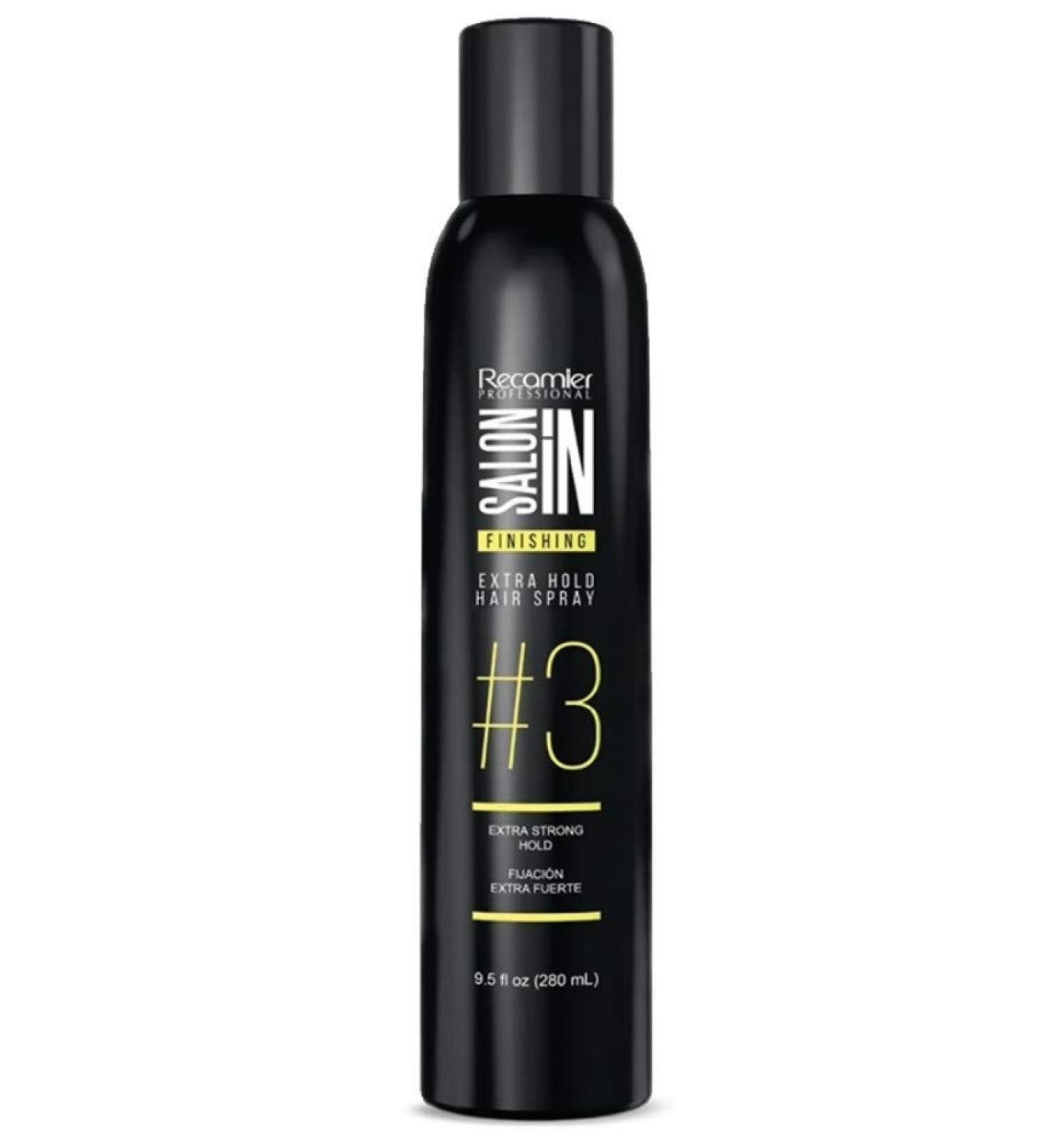 Extra Hold Hair LAC (Lacquer) or Spray Hair Styling Salon In Recamier | Saloon In Professional Cabello Peinados Elaborados (9.5oz-280ml Spray)