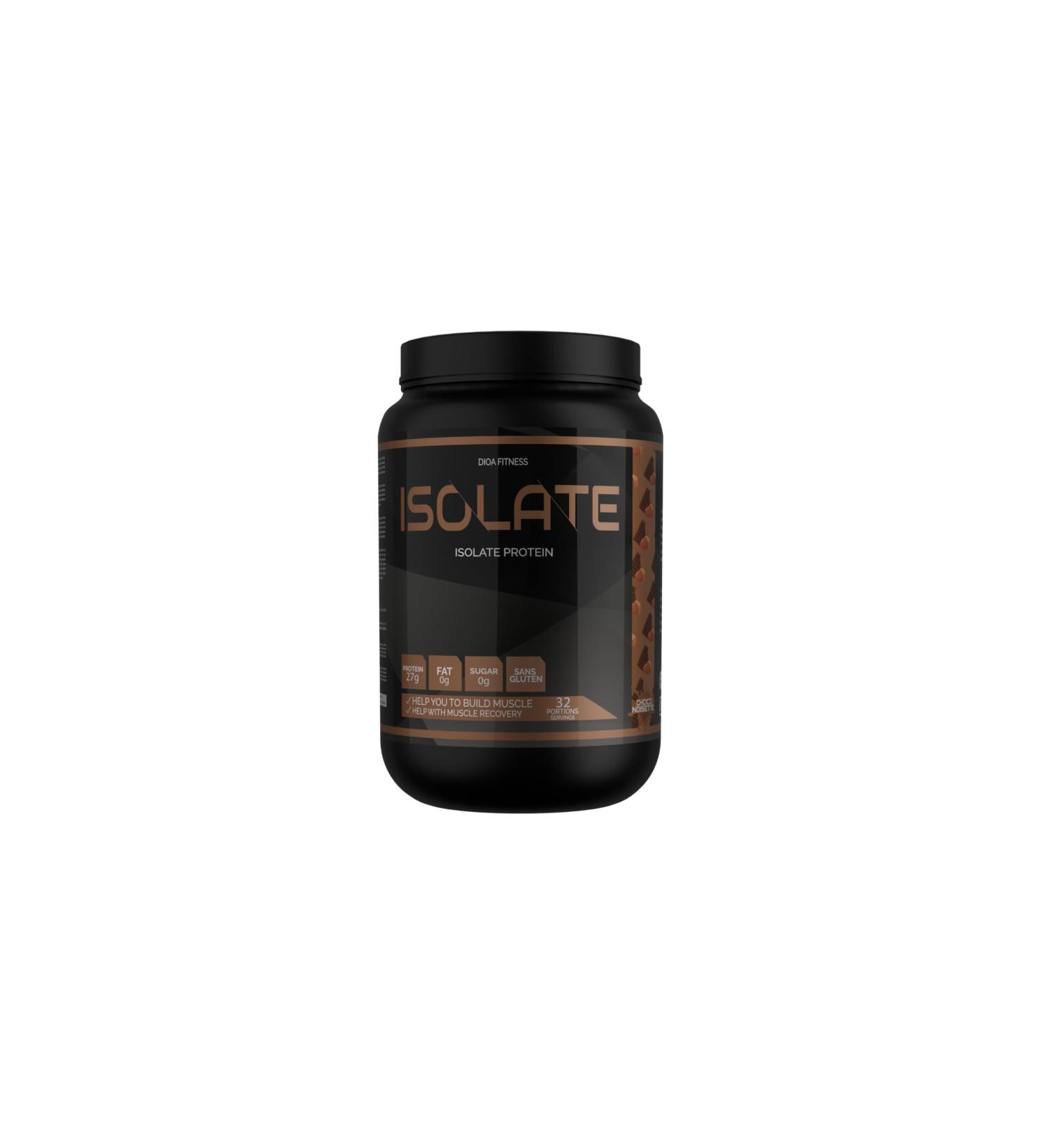 DIOA Fitness - Isolate 1kg - Whey Protein Isolate 32 Servings (Choco Hazlenut) - Buy Online on GoSupps.com