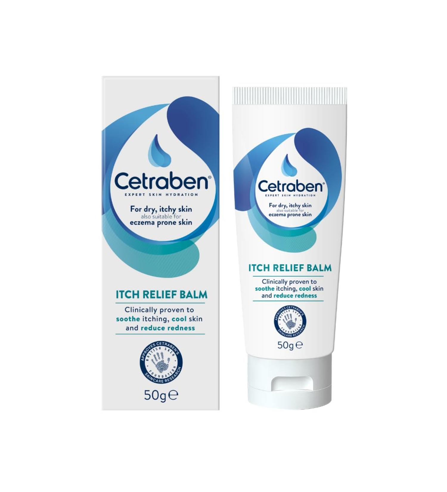 Cetraben Itch Relief Cream 50g - Soothes Itching, Cools Skin - Ideal for Very Dry Eczema Prone Skin - Buy Online on GoSupps.com