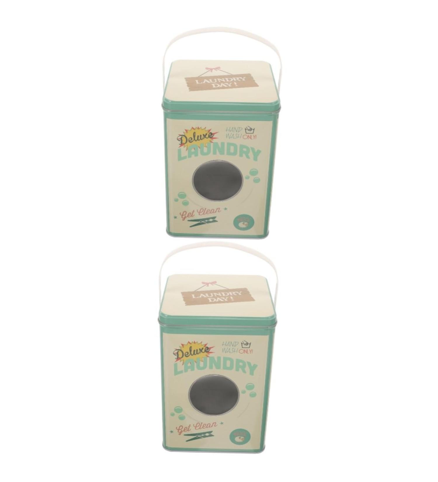 Alipis 2pcs Laundry Detergent Storage Box Washing Powder Bucket Whole Grains Plastic 22.30X15.20X15.20CMx2pcs As Shownx2pcs - Buy Online on GoSupps.com