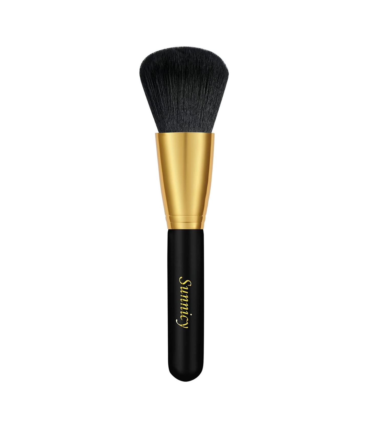 Kabuki Large Bronzer Brush - Optimal Loose Powder & Blush Makeup Brush (Black-Gold) | International Shipping - Buy Online on GoSupps.com
