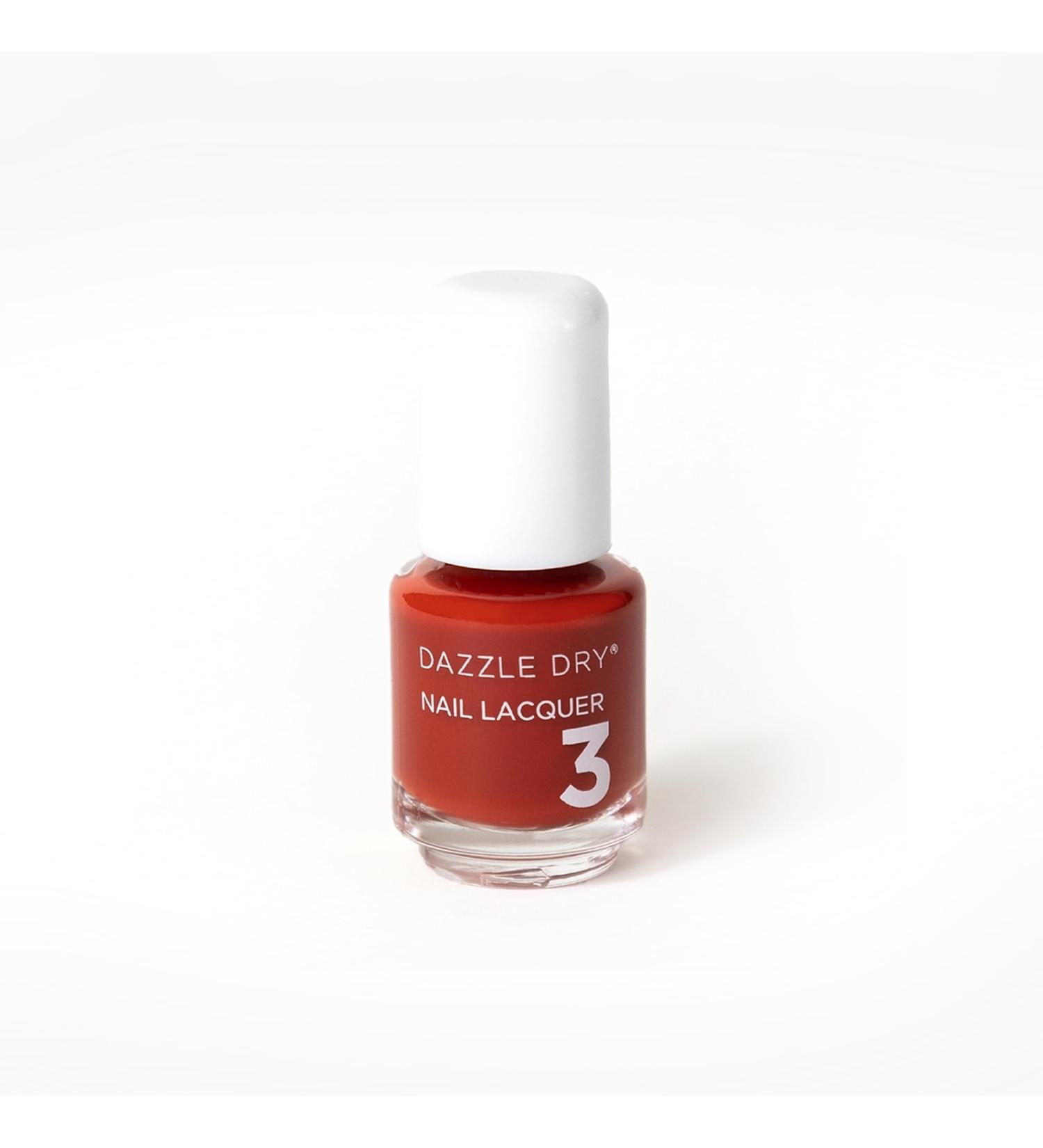 Dazzle Dry Mini Lacquer (Step 3) - Ember | Burnt Red Nail Polish with Shimmer - 0.17 Fl Oz | 5 Manicures | International Shipping Available - Buy Online on GoSupps.com